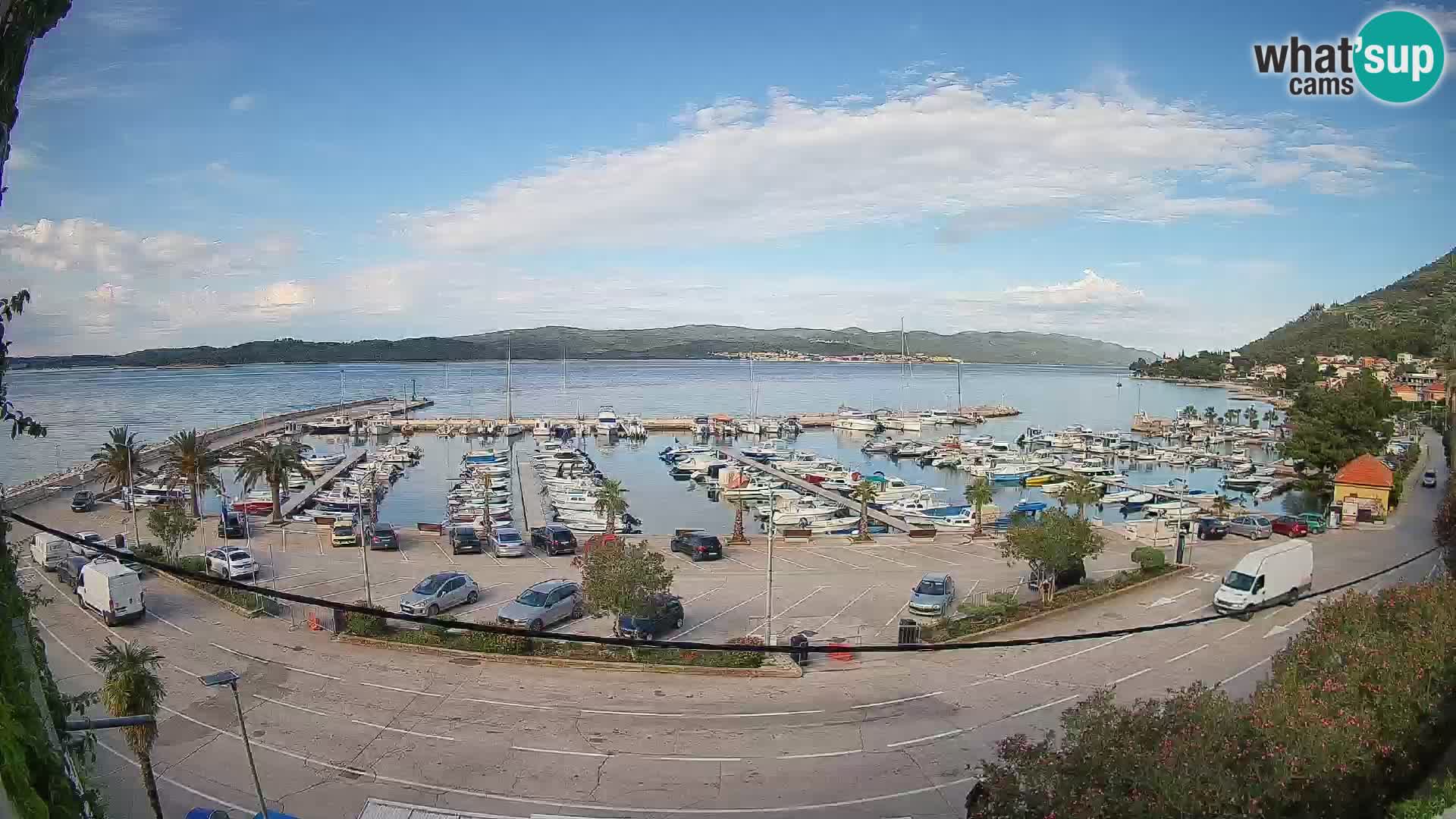 Webcam Orebić Uferpromenade – Fähre nach Korčula Live