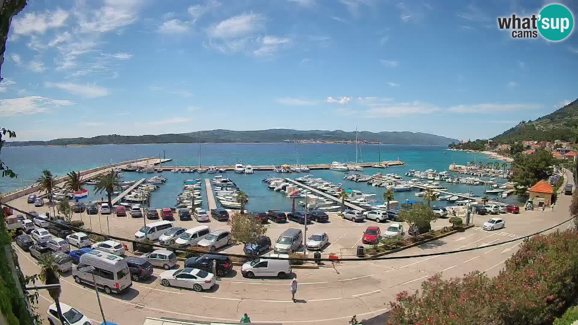 Web kamera Orebić Riva – Trajekt za Korčulu uživo