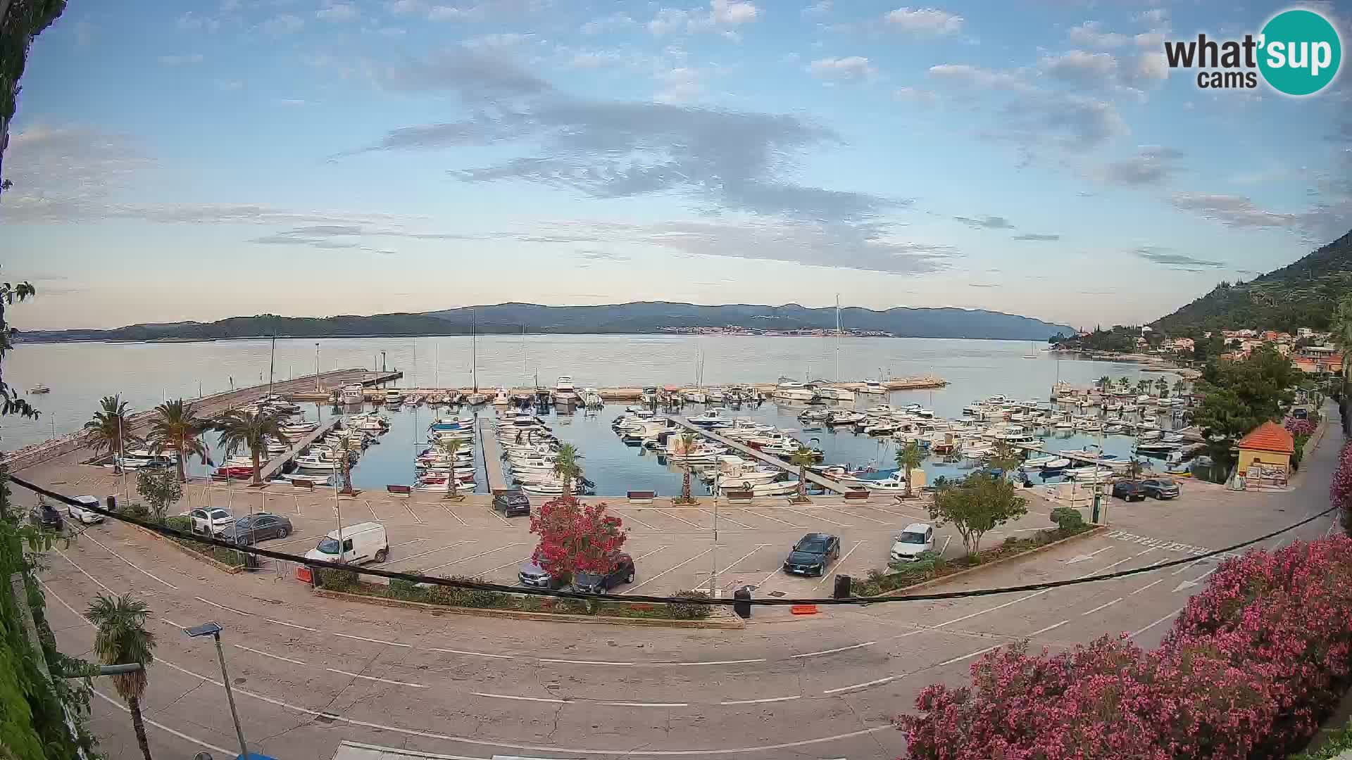 Spletna kamera Orebić Riva – Trajekt za Korčulo v živo