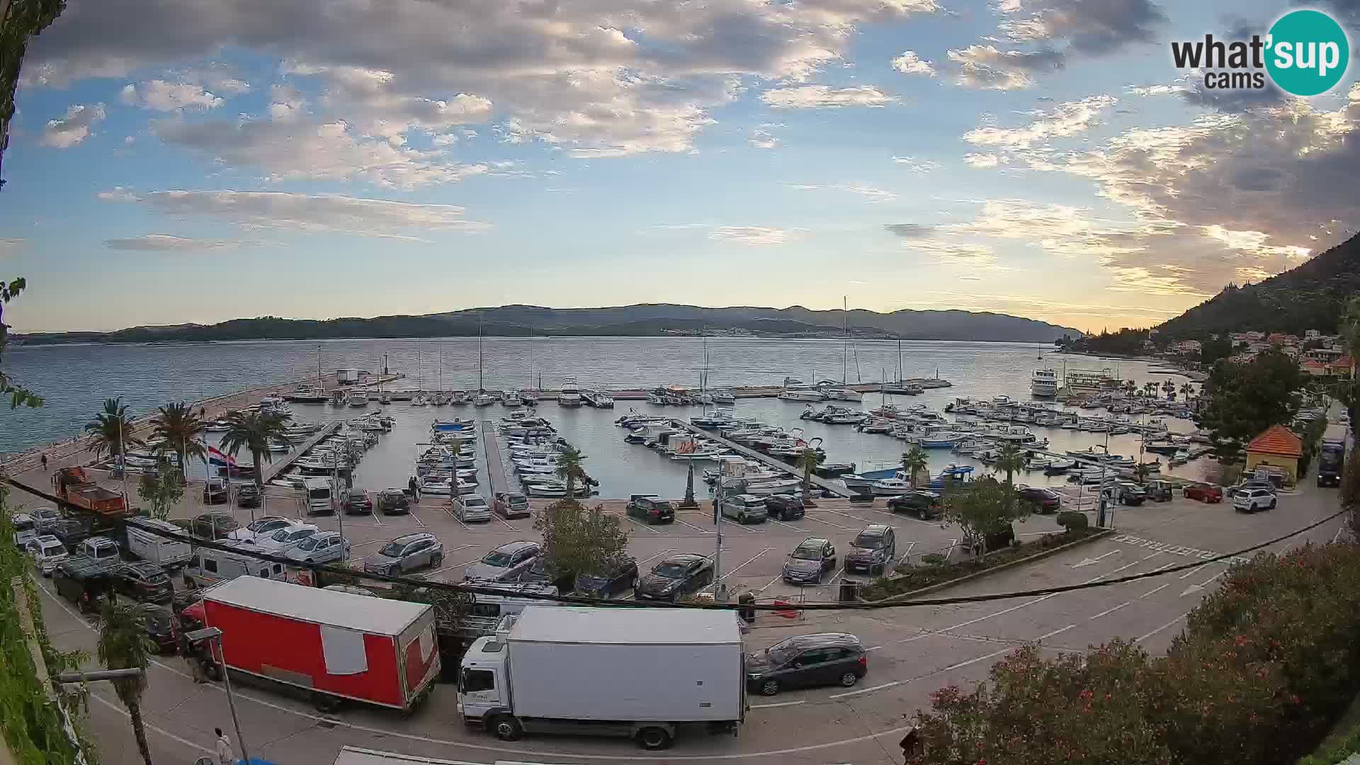 Webcam Orebić Riva – Ferry to Korčula Live