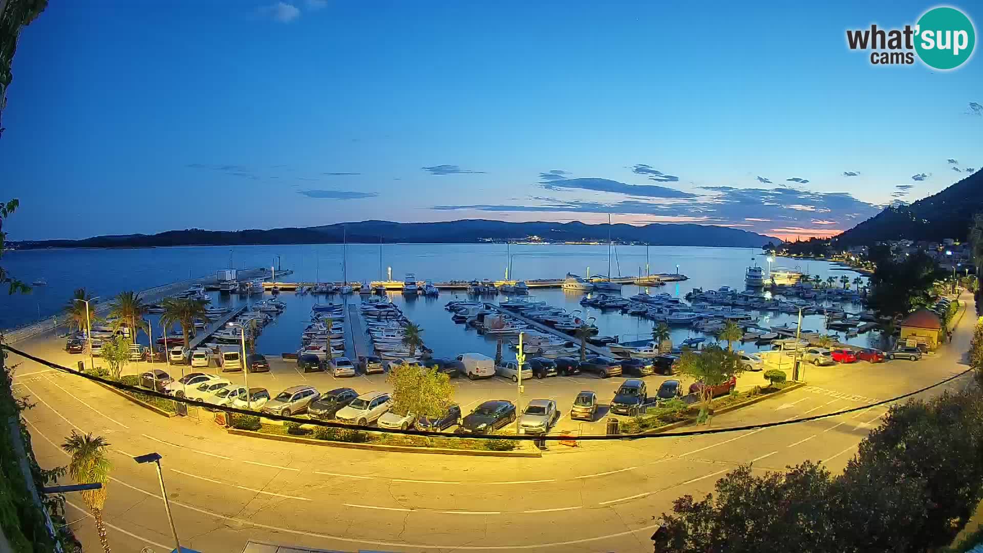 Webcam Orebić Riva – Ferry a Korčula en vivo