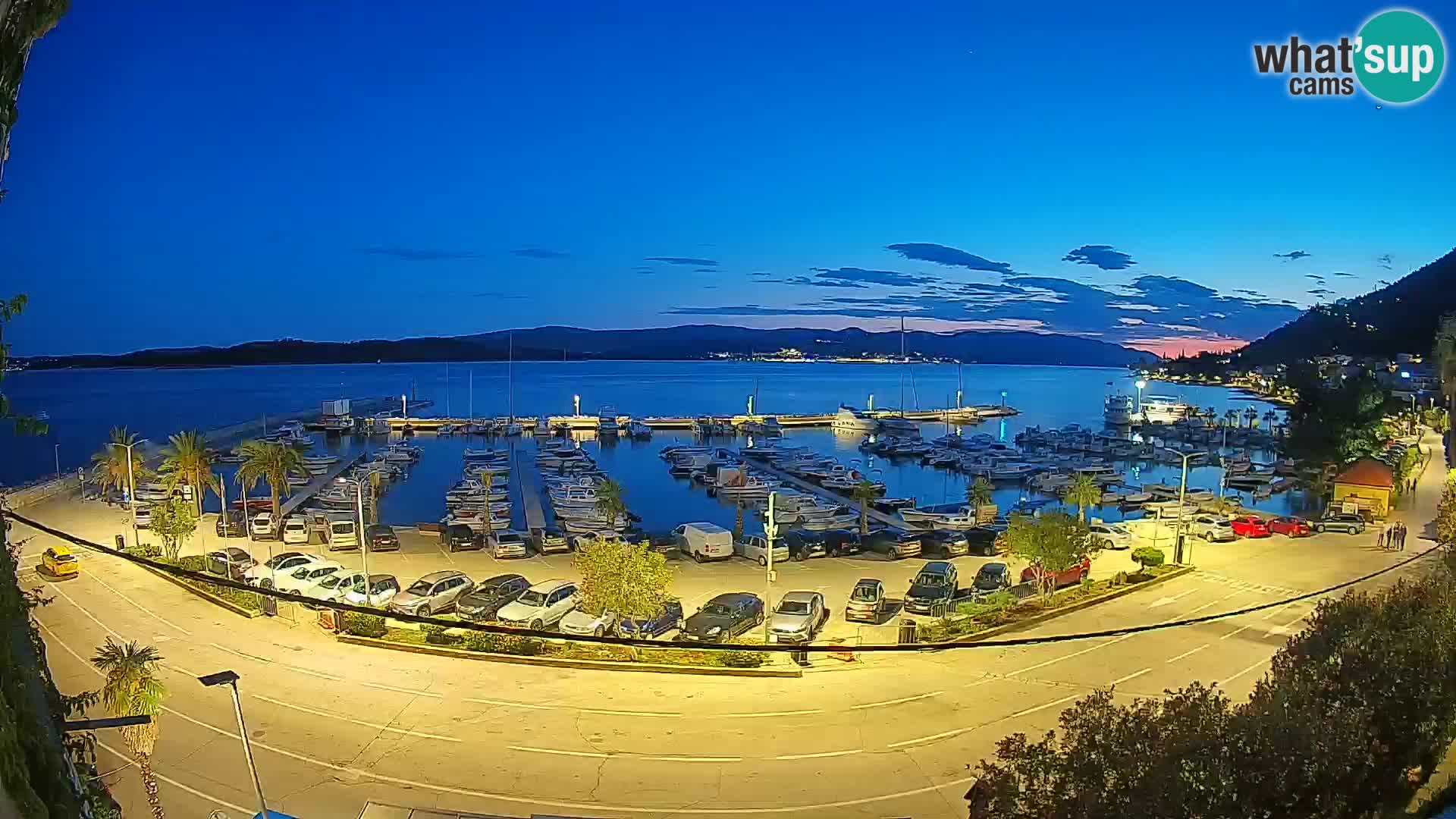 Webcam Orebić Riva – Ferry vers Korčula en direct