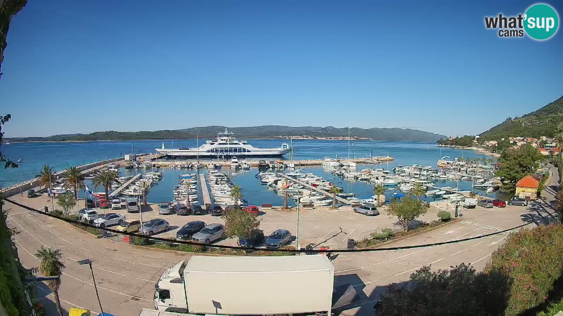 Webcam Orebić Riva – Ferry to Korčula Live