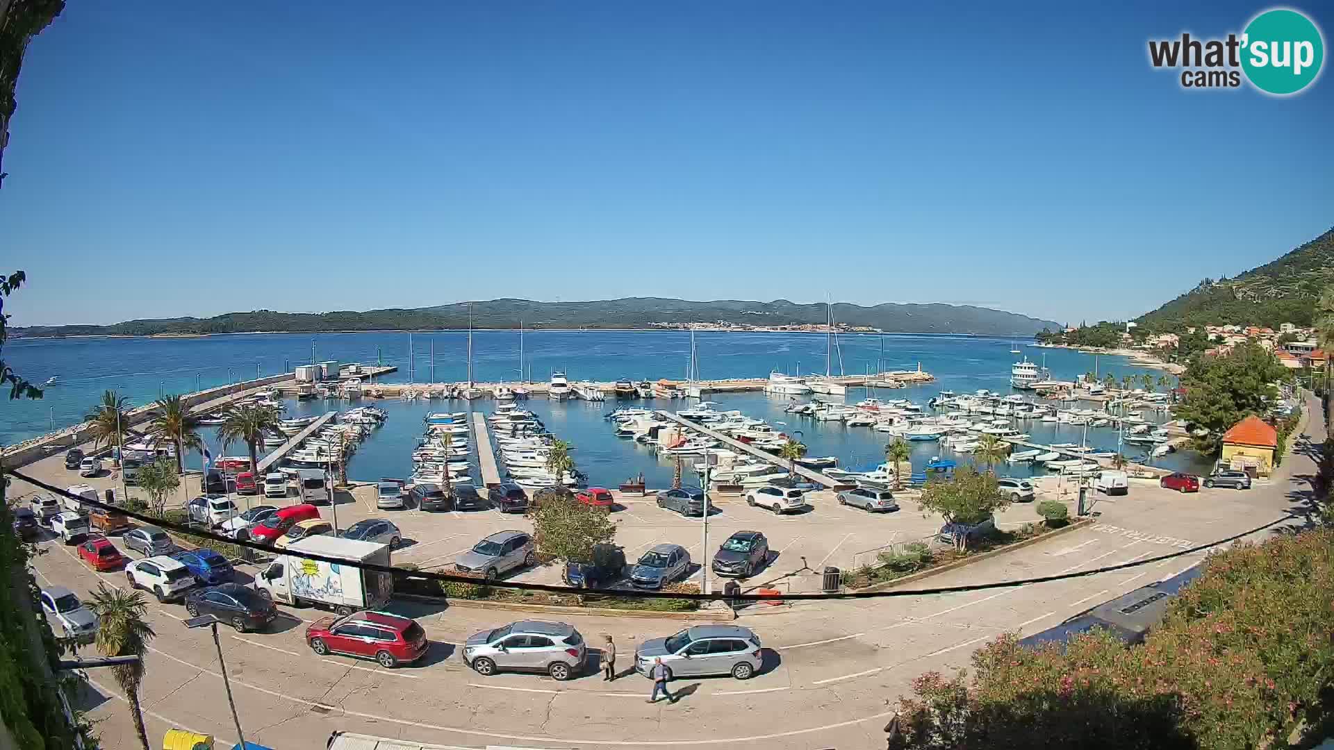 Spletna kamera Orebić Riva – Trajekt za Korčulo v živo
