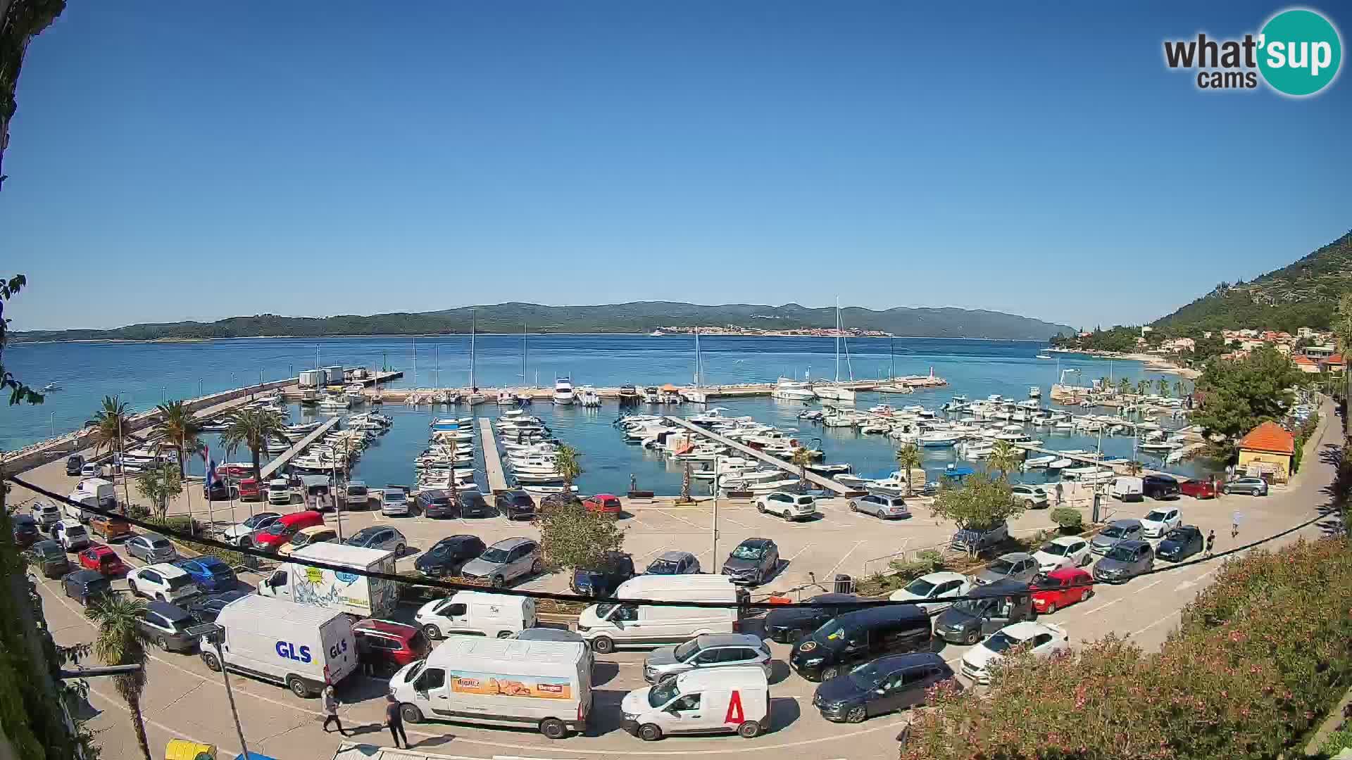 Webcam Orebić Riva – Ferry to Korčula Live