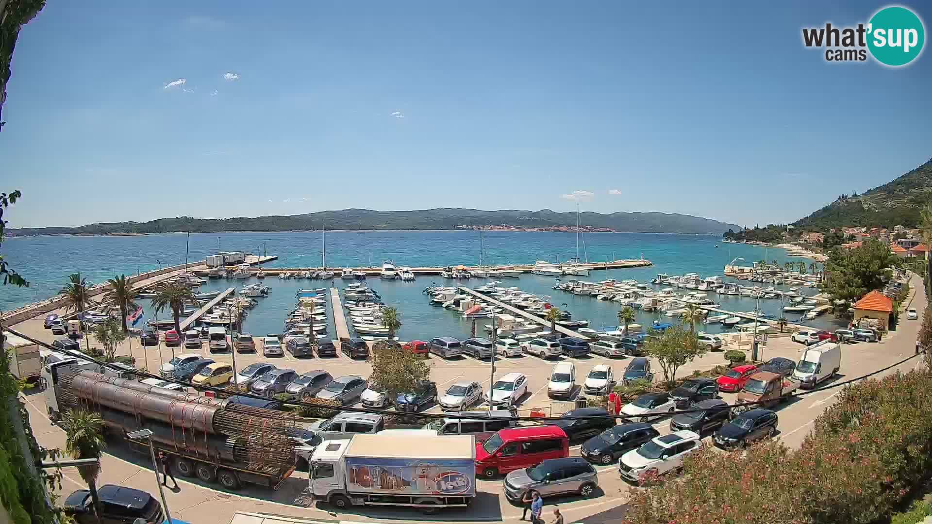 Webcam Orebić Riva – Ferry a Korčula en vivo