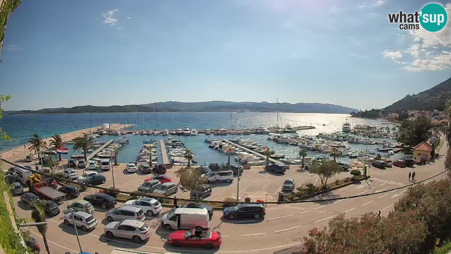 Webcam Orebić Riva – Ferry vers Korčula en direct