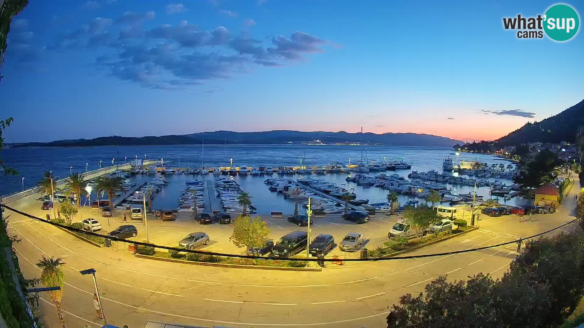 Webcam Orebić Riva – Ferry a Korčula en vivo