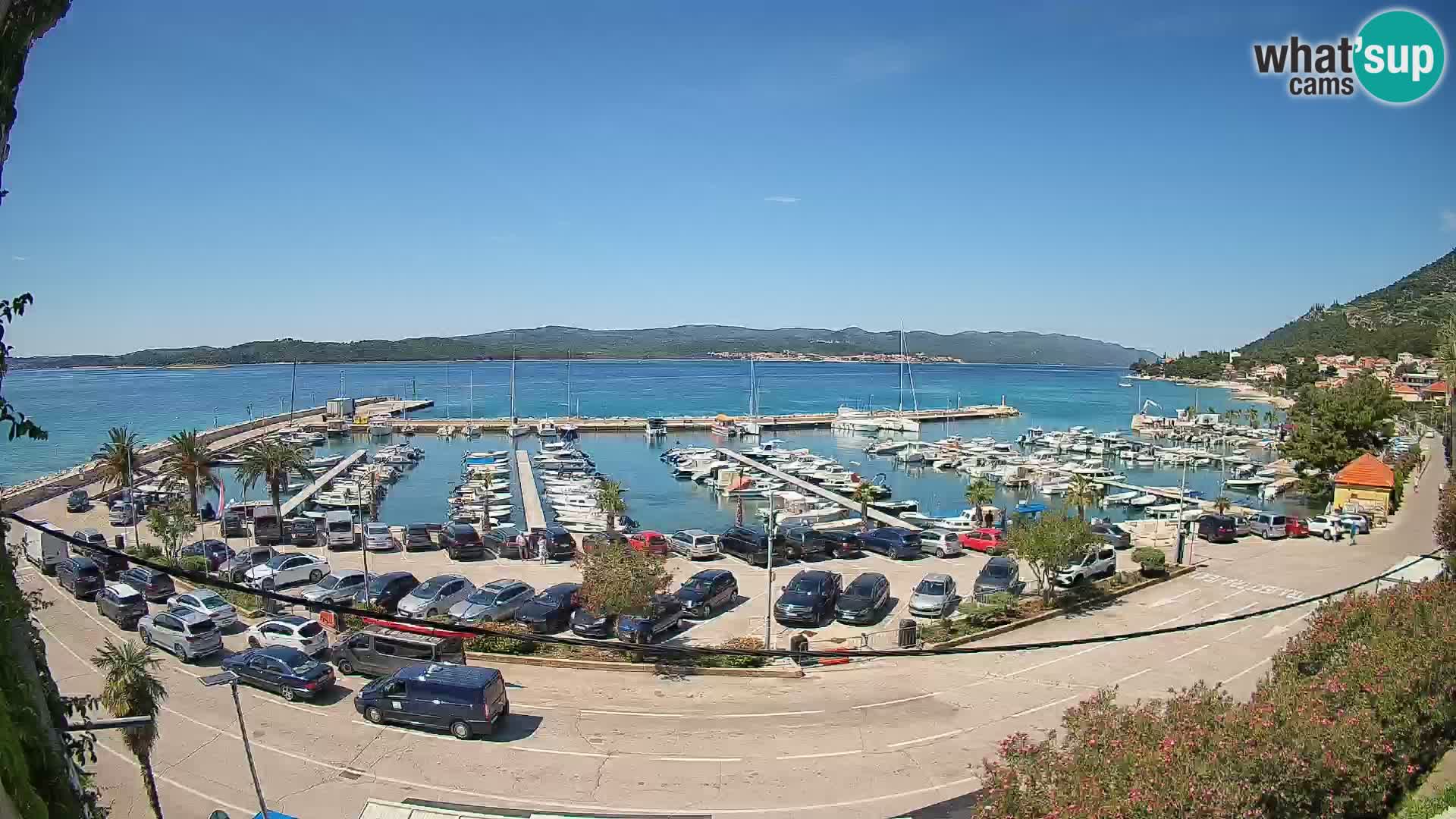 Webcam Orebić Riva – Ferry to Korčula Live