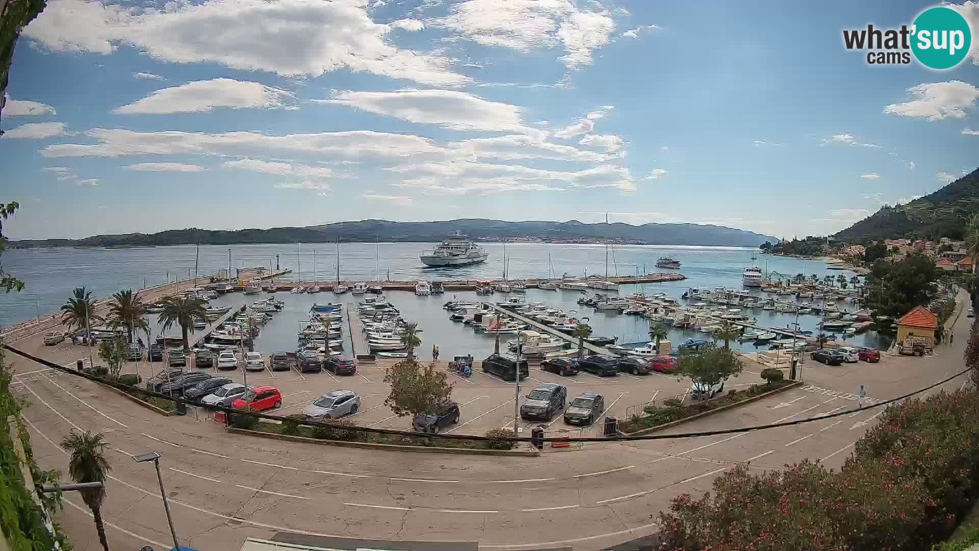 Webcam Orebić Riva – Ferry to Korčula Live