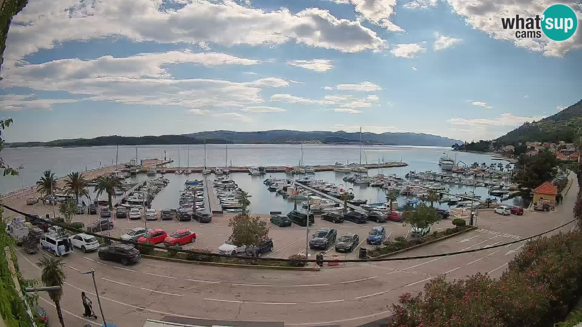 Webcam Orebić Riva – Ferry to Korčula Live