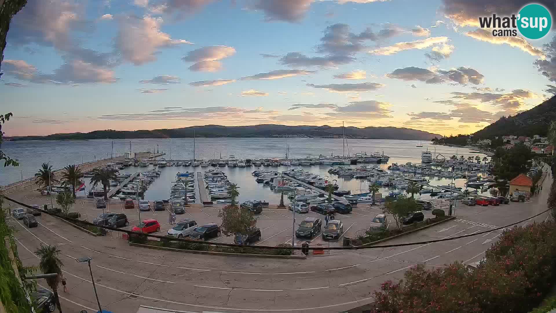Webcam Orebić Riva – Ferry a Korčula en vivo