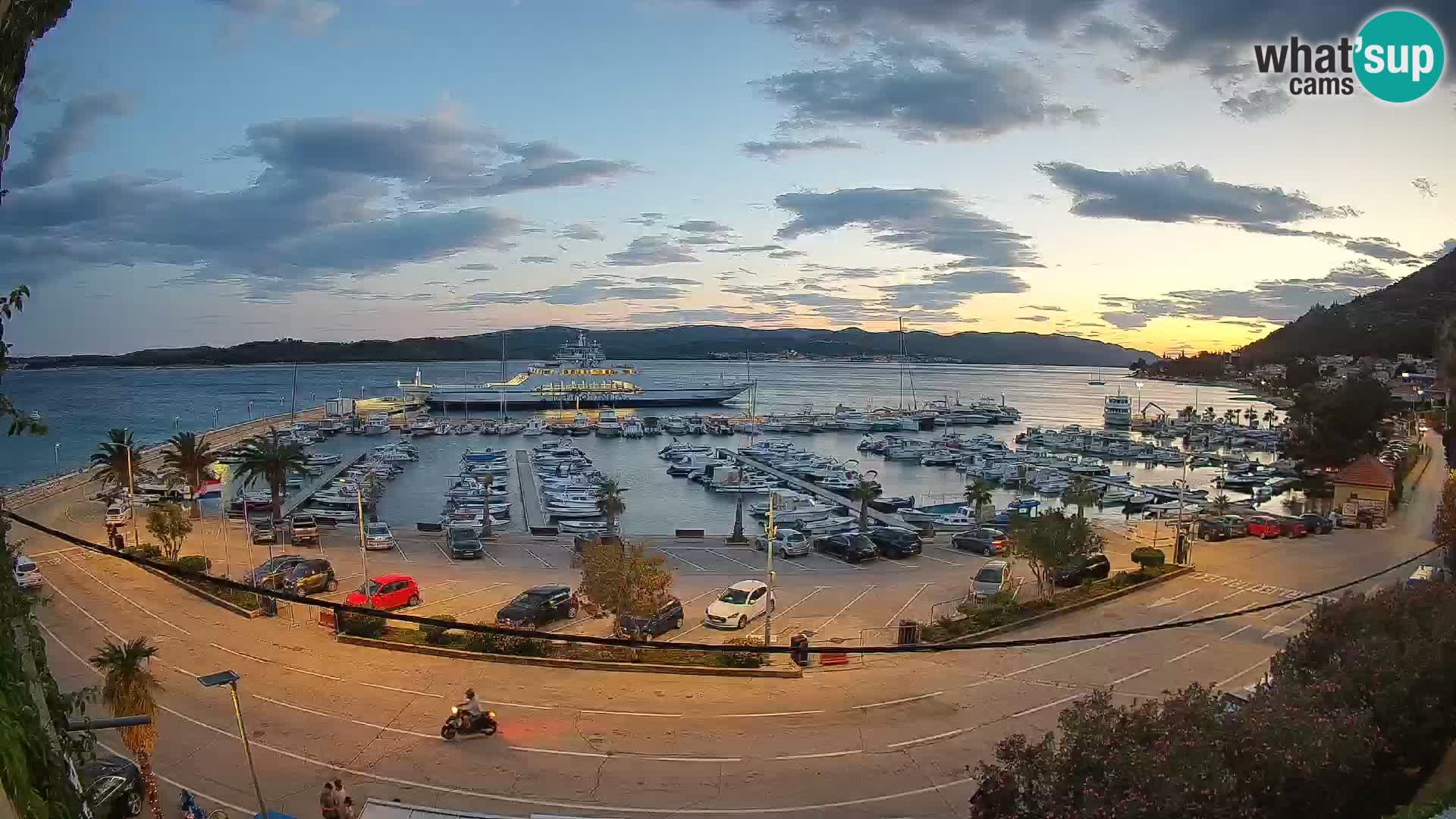 Webcam Orebić Riva – Ferry to Korčula Live