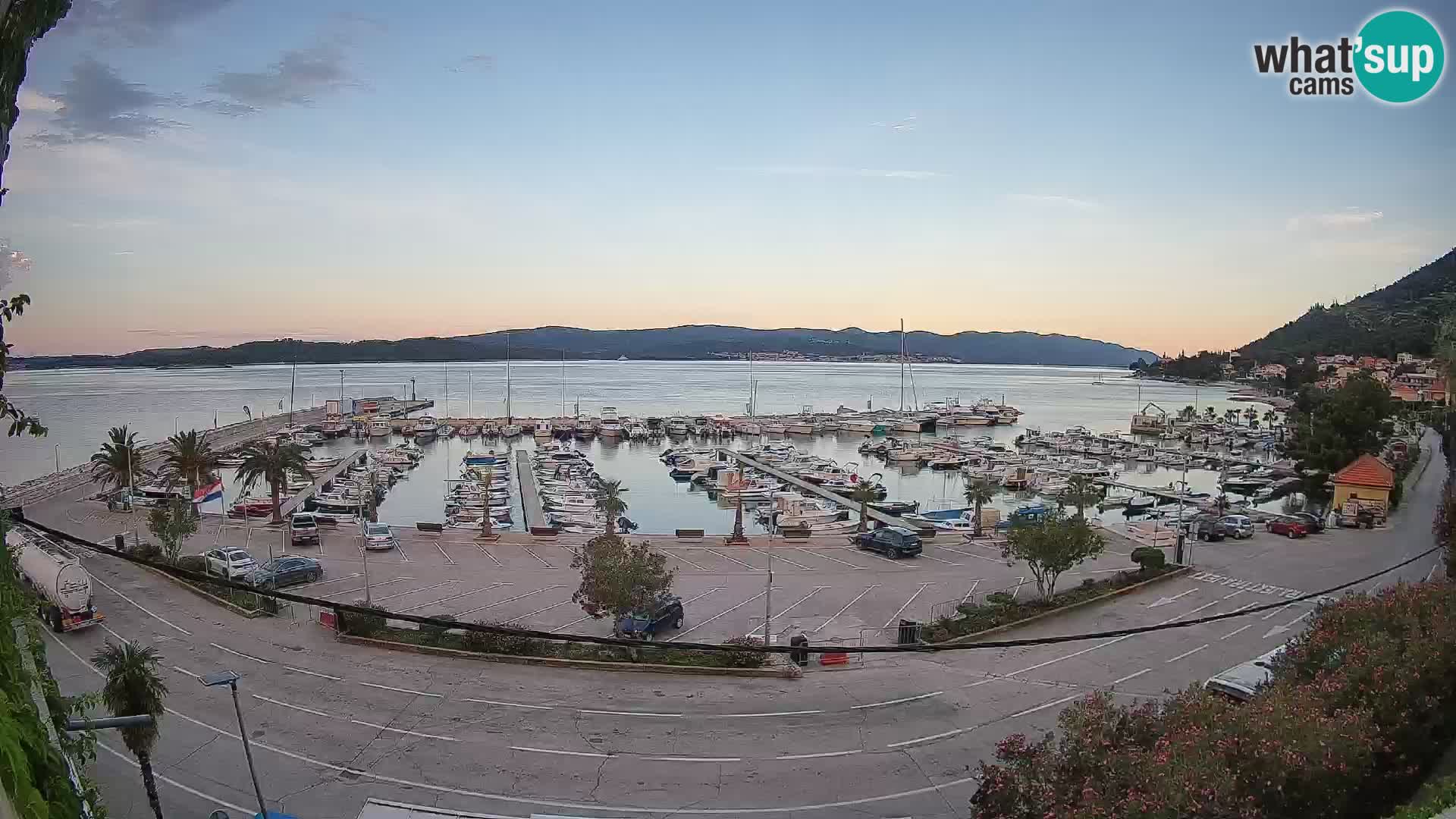 Webcam Orebić Riva – Ferry to Korčula Live