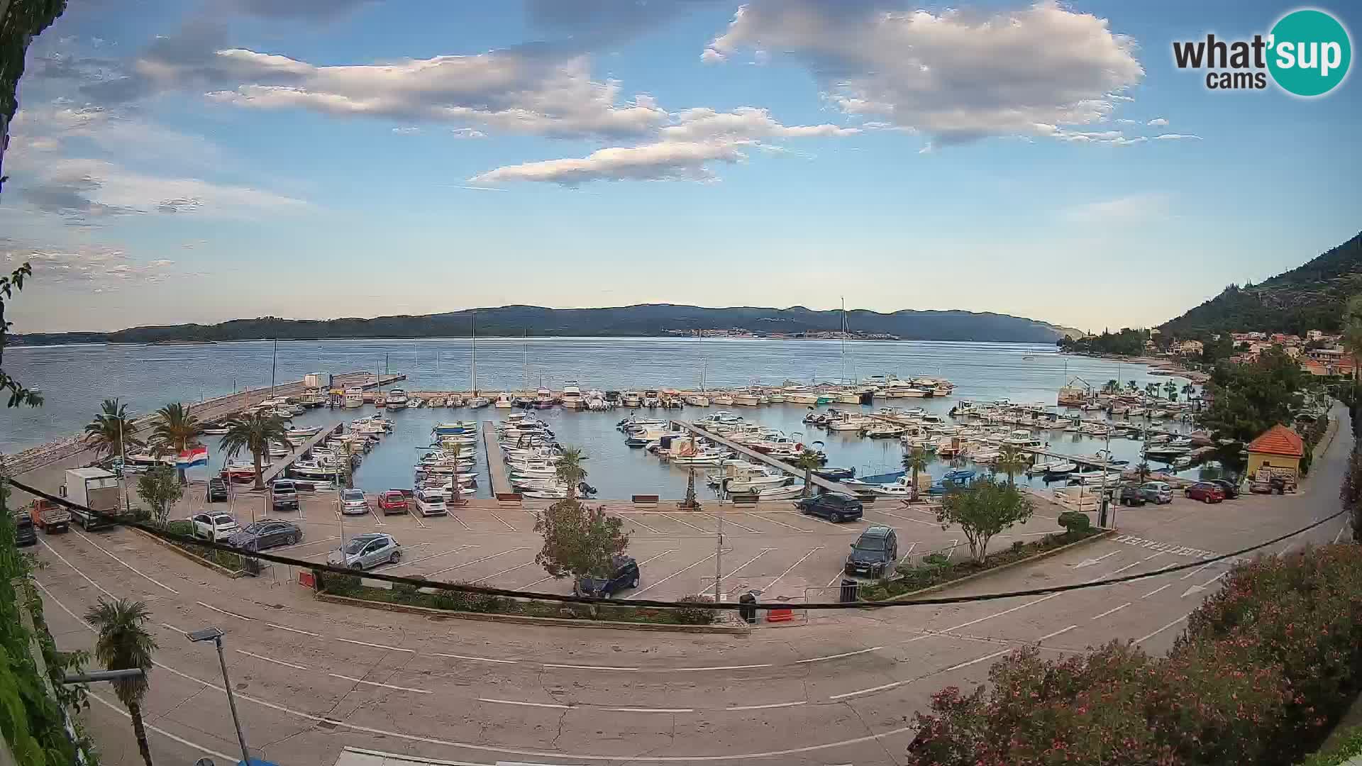 Webcam Orebić Riva – Ferry vers Korčula en direct