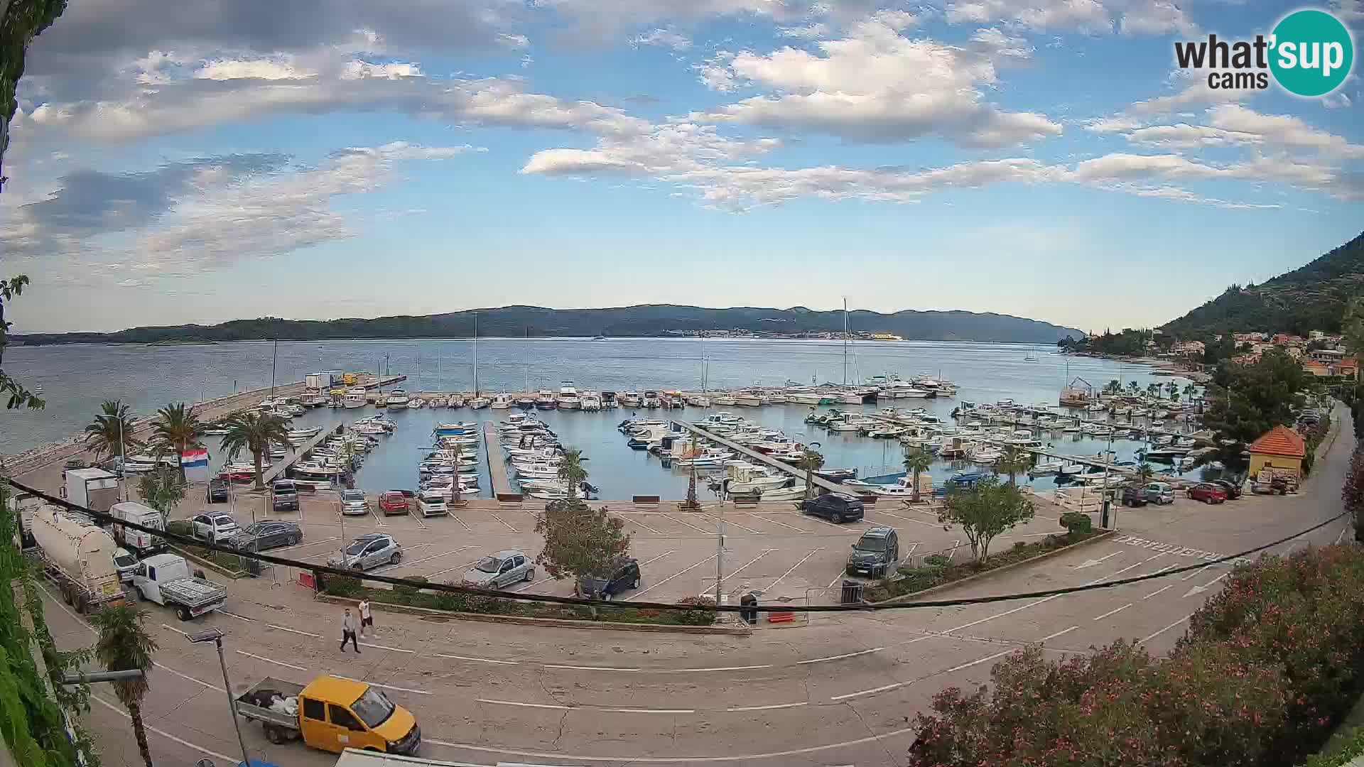 Webcam Orebić Riva – Ferry to Korčula Live
