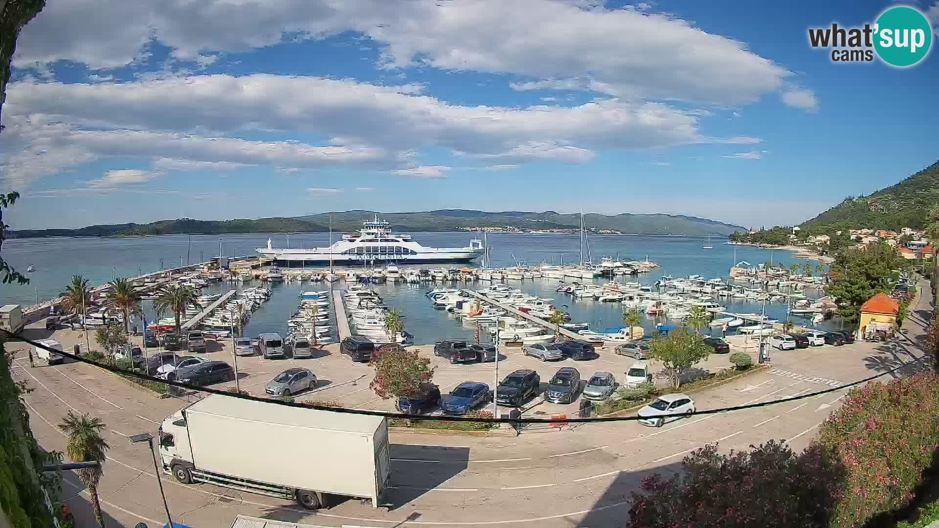 Webcam Orebić Riva – Ferry a Korčula en vivo