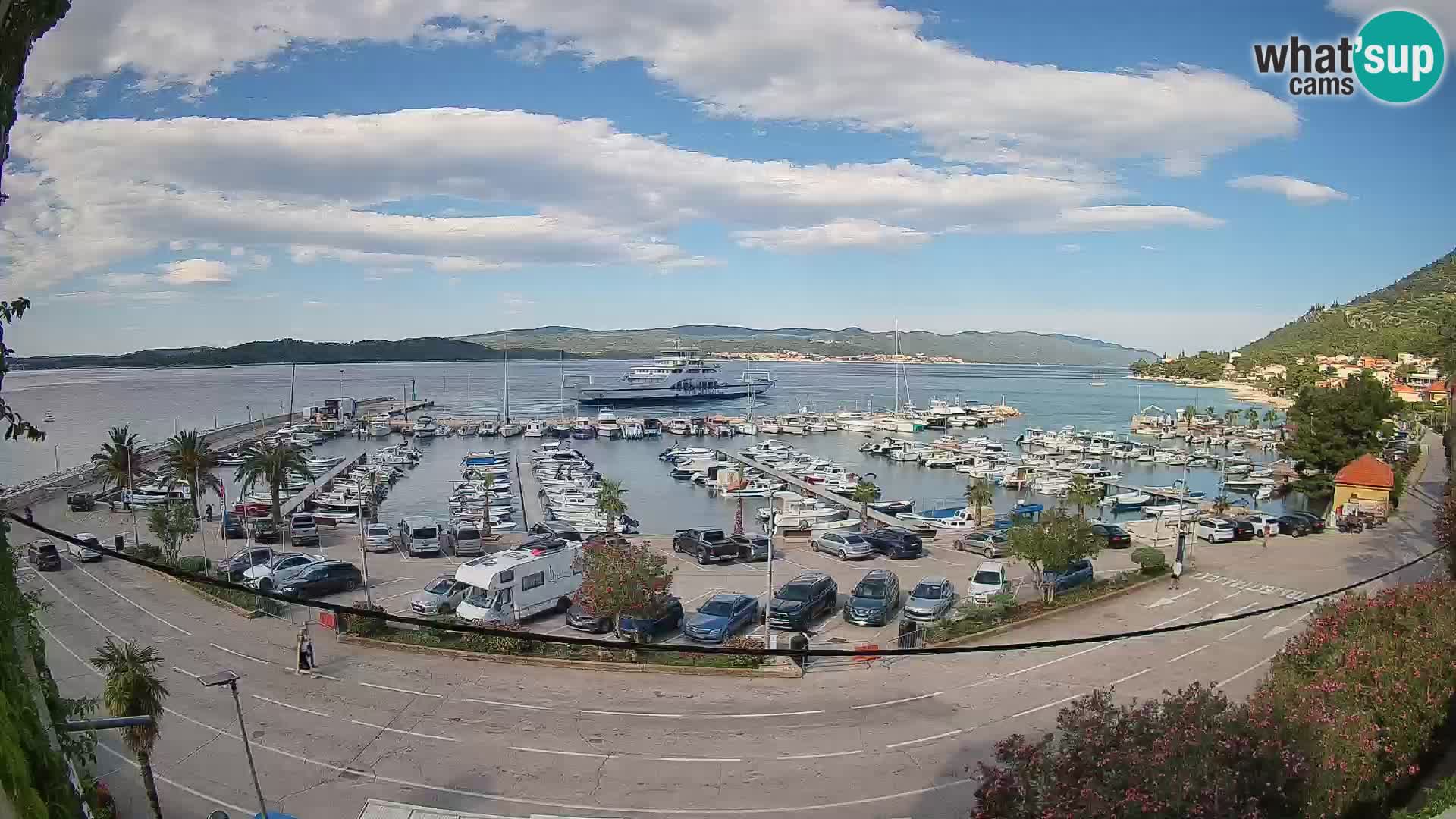 Webcam Orebić Riva – Ferry to Korčula Live
