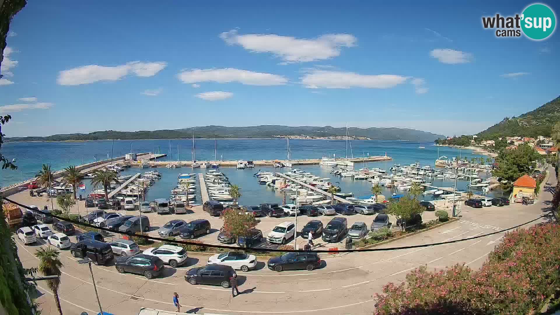 Webcam Orebić Riva – Ferry a Korčula en vivo