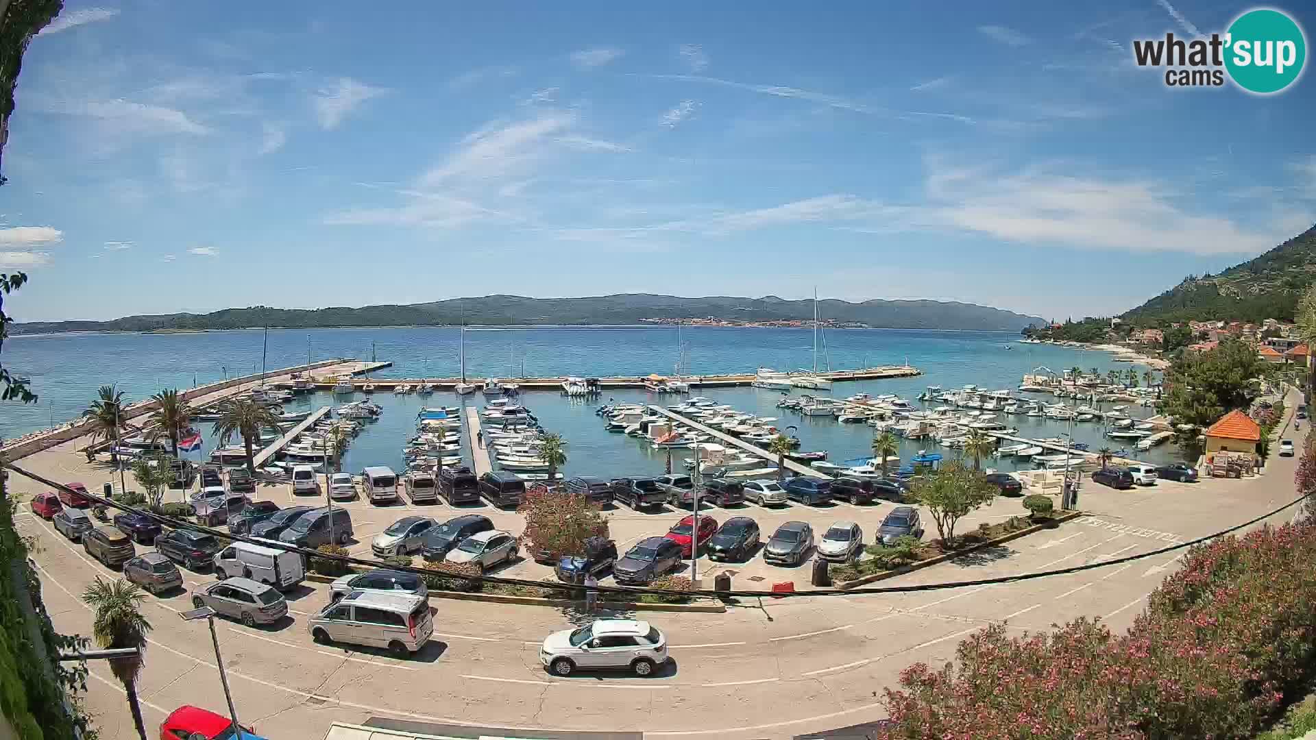 Web kamera Orebić Riva – Trajekt za Korčulu uživo
