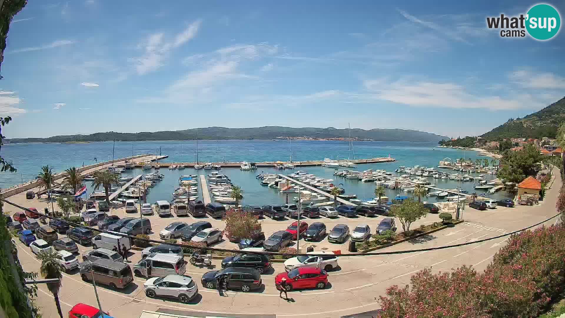 Webcam Orebić Riva – Ferry vers Korčula en direct