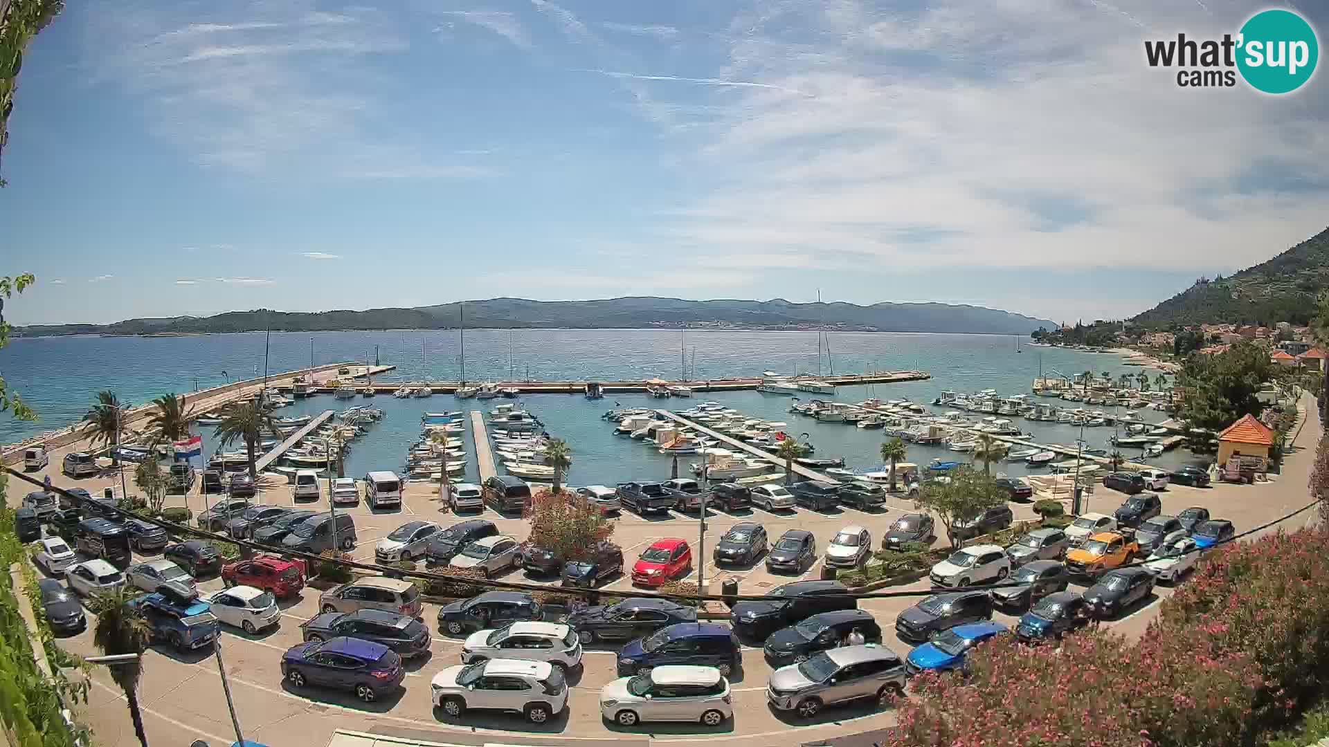 Webcam Orebić Uferpromenade – Fähre nach Korčula Live