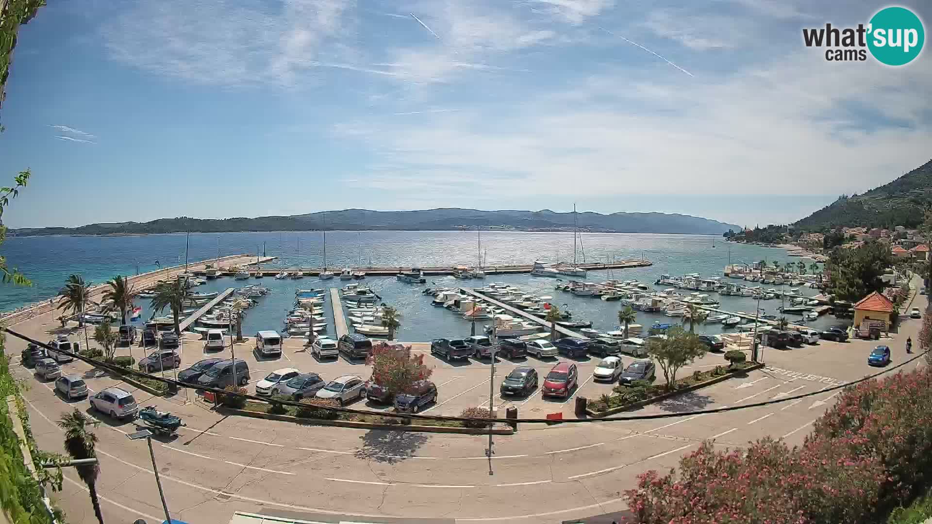 Web kamera Orebić Riva – Trajekt za Korčulu uživo