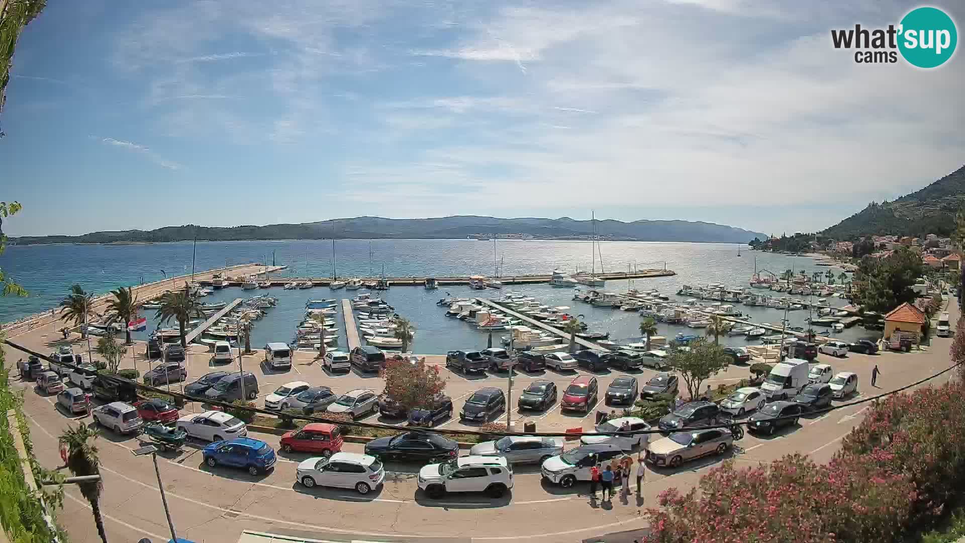 Webcam Orebić Riva – Ferry to Korčula Live