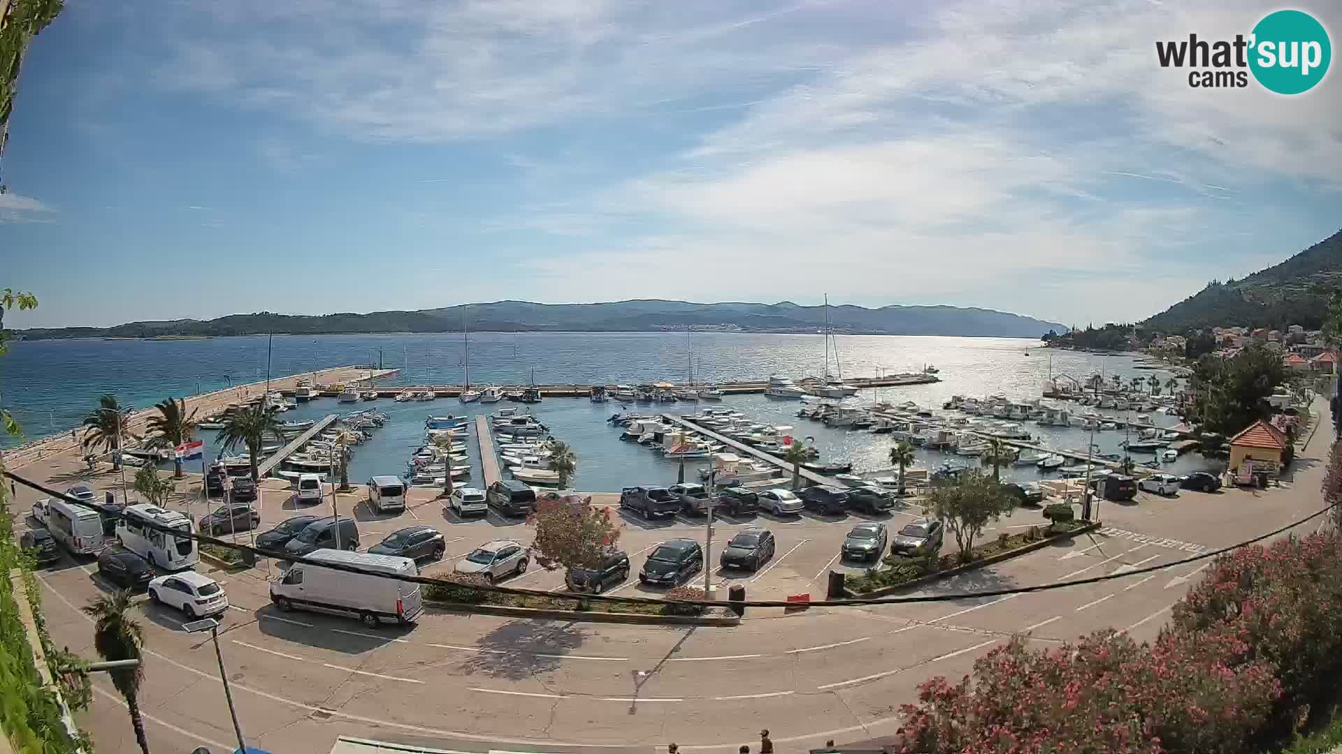 Webcam Orebić Riva – Ferry vers Korčula en direct