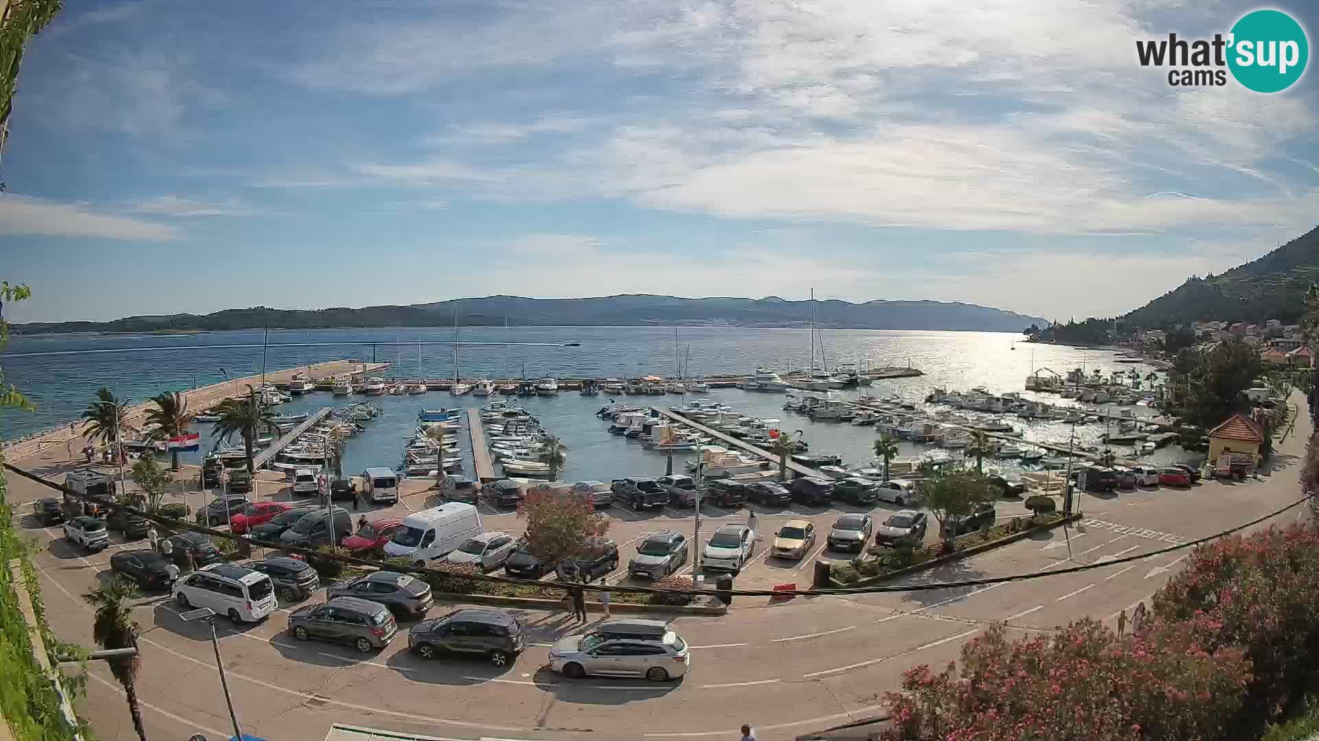 Webcam Orebić Riva – Ferry to Korčula Live
