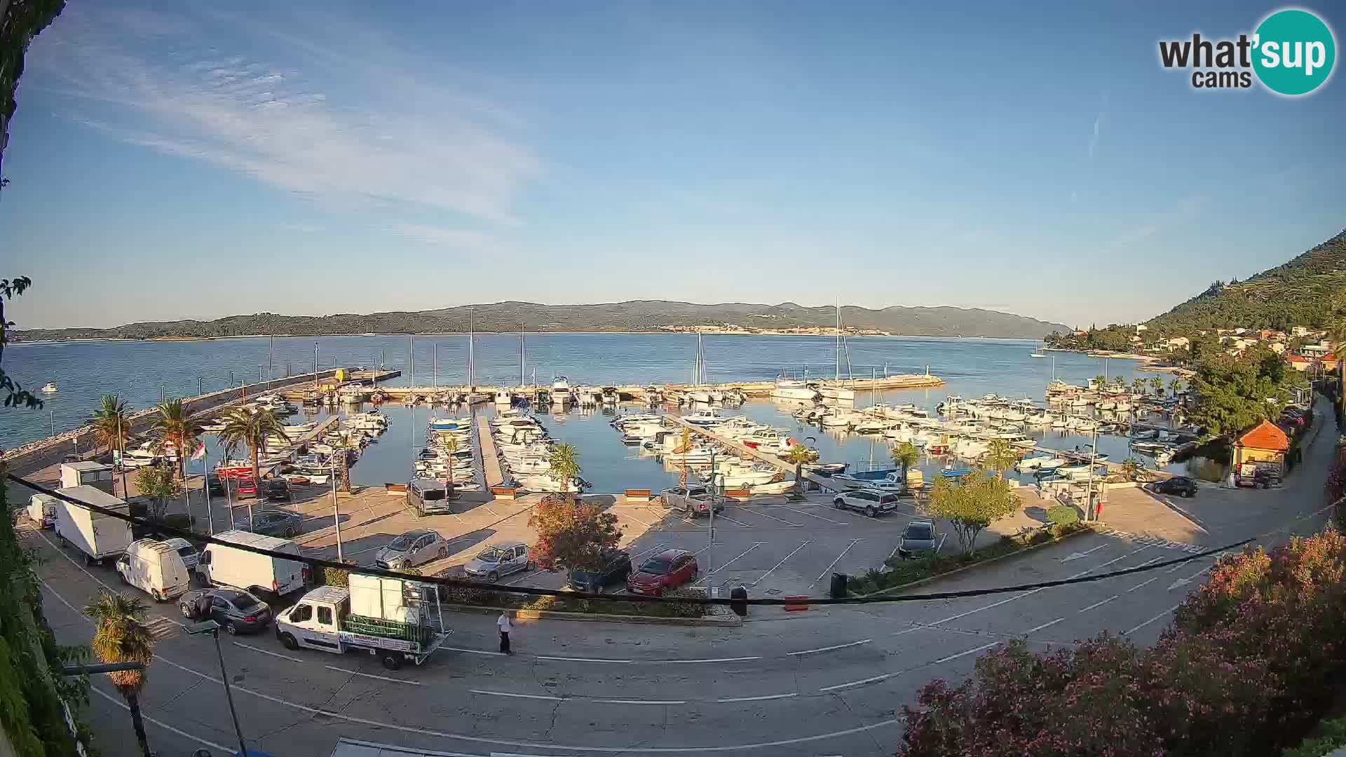 Webcam Orebić Uferpromenade – Fähre nach Korčula Live