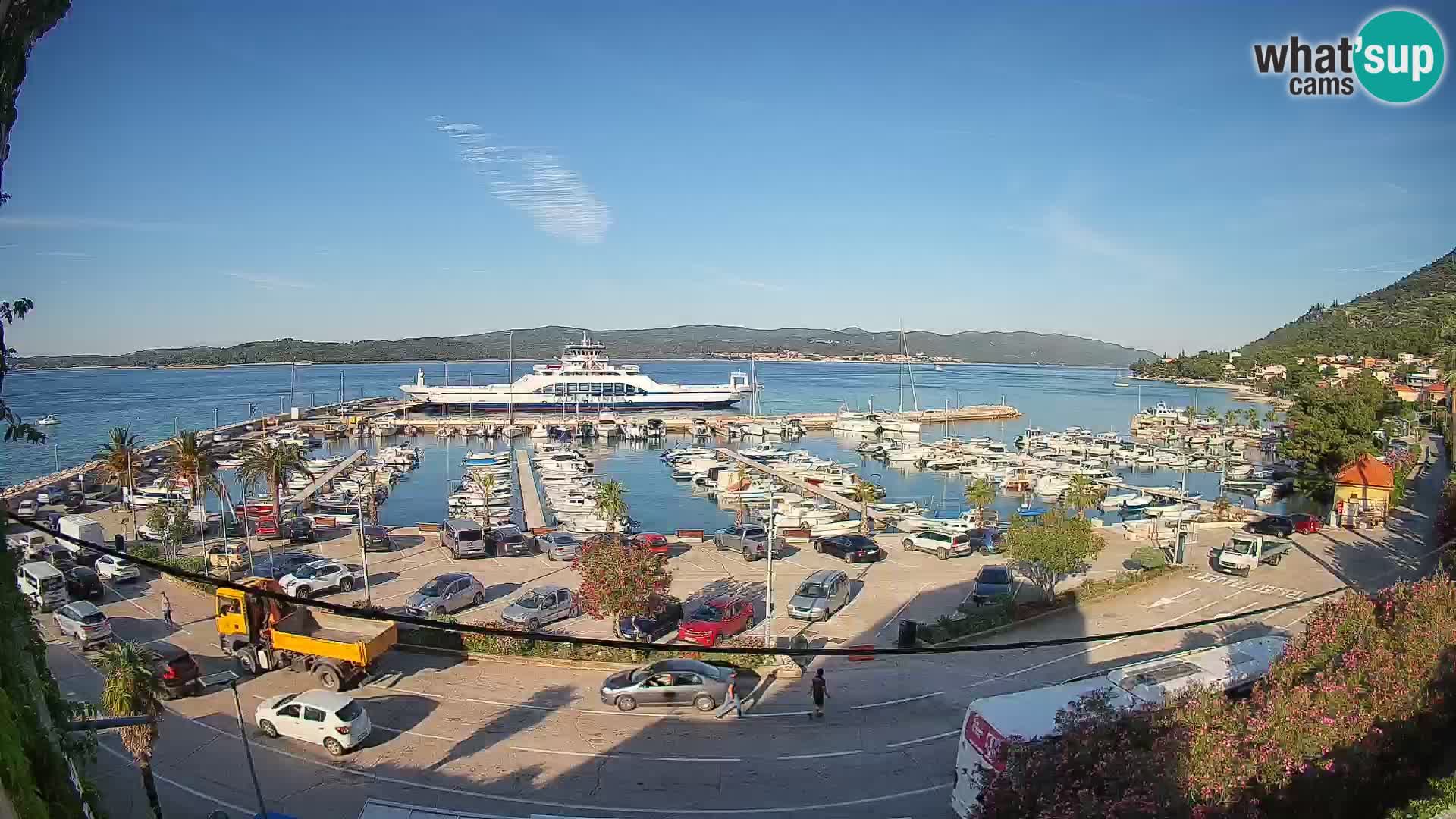 Web kamera Orebić Riva – Trajekt za Korčulu uživo