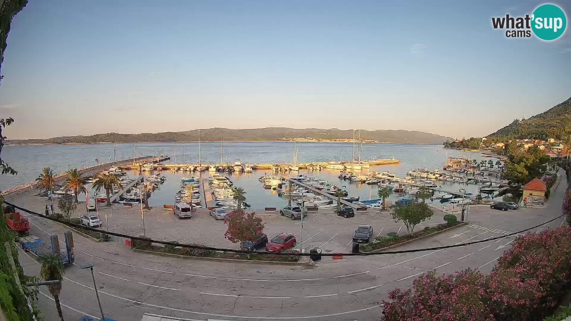 Webcam Orebić Riva – Ferry a Korčula en vivo