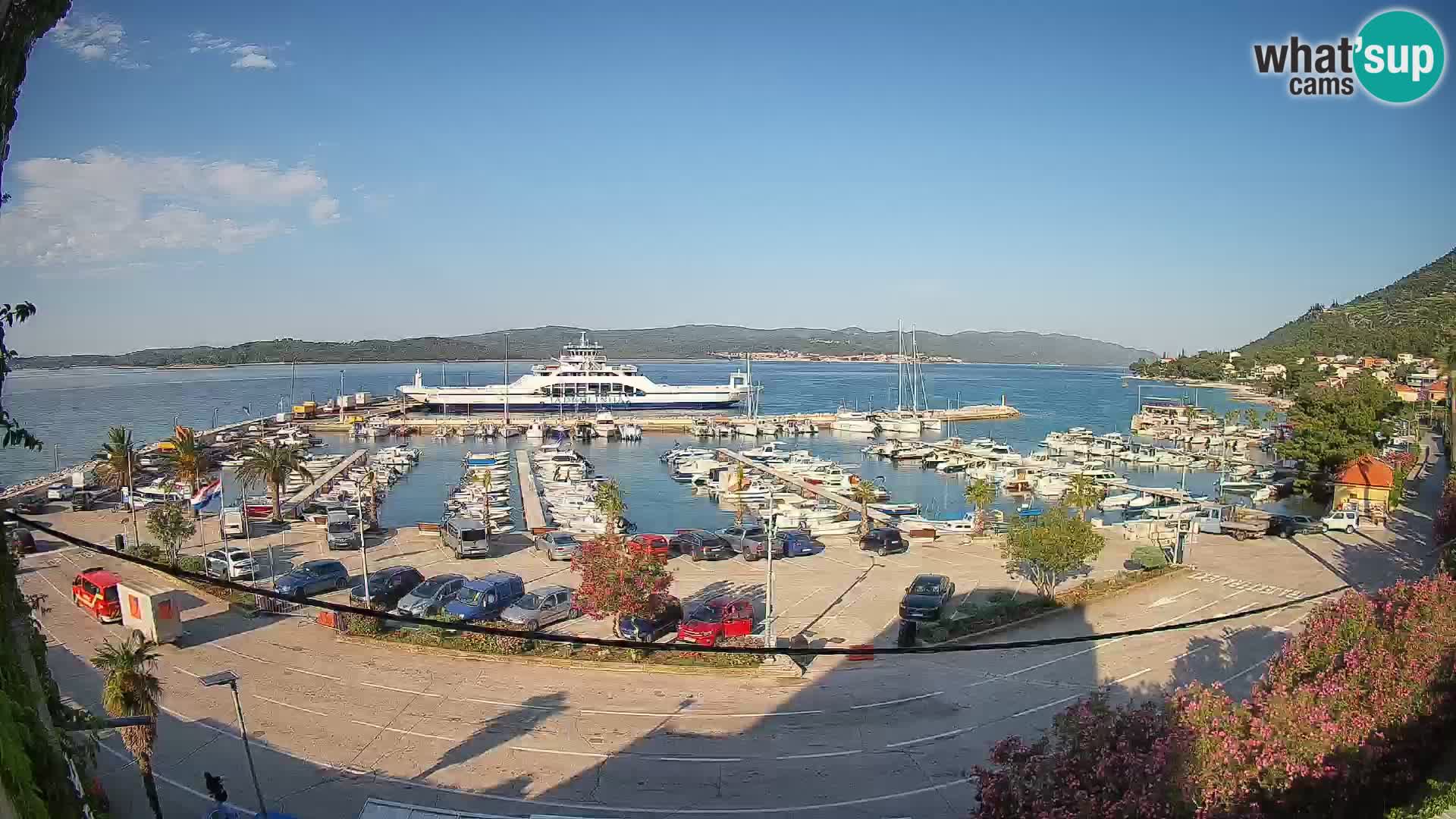 Webcam Orebić Riva – Ferry a Korčula en vivo