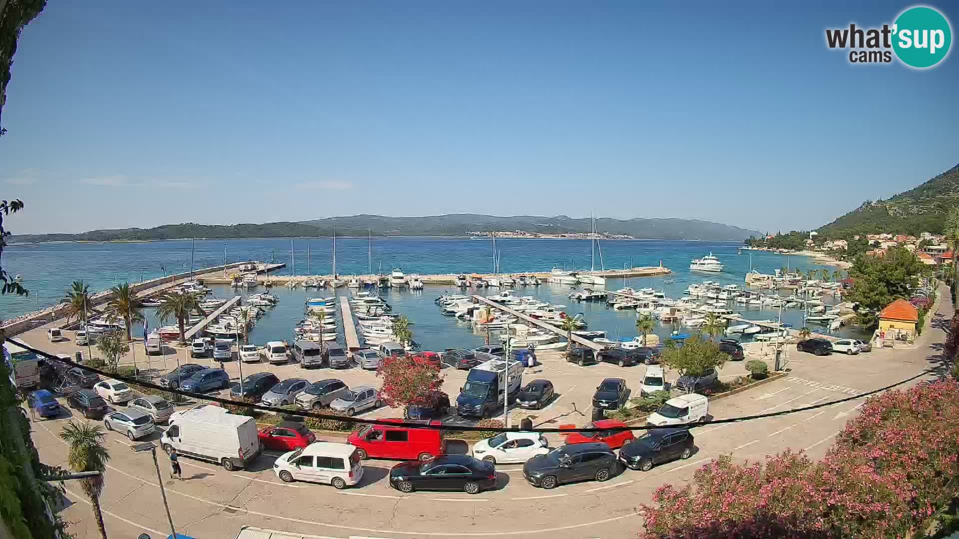 Webcam Orebić Uferpromenade – Fähre nach Korčula Live
