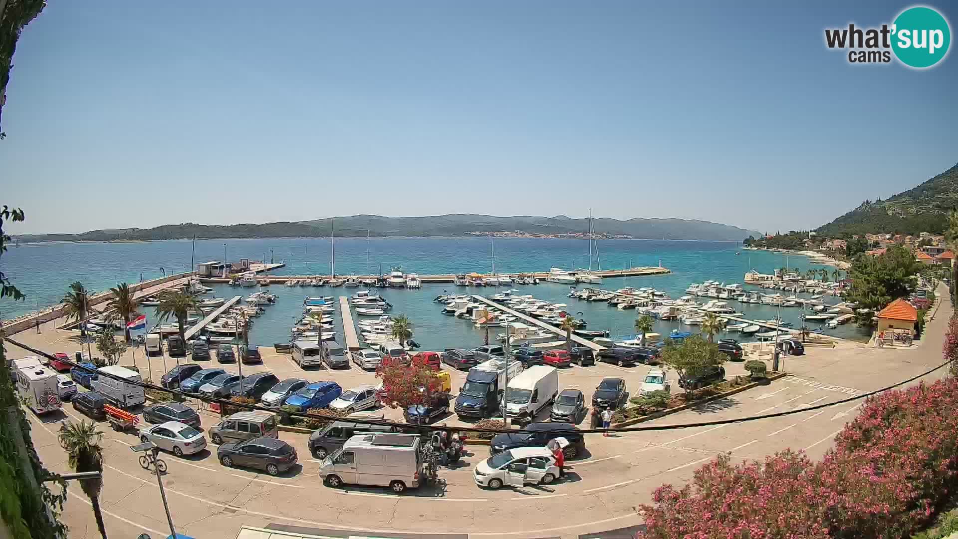 Webcam Orebić Riva – Ferry a Korčula en vivo