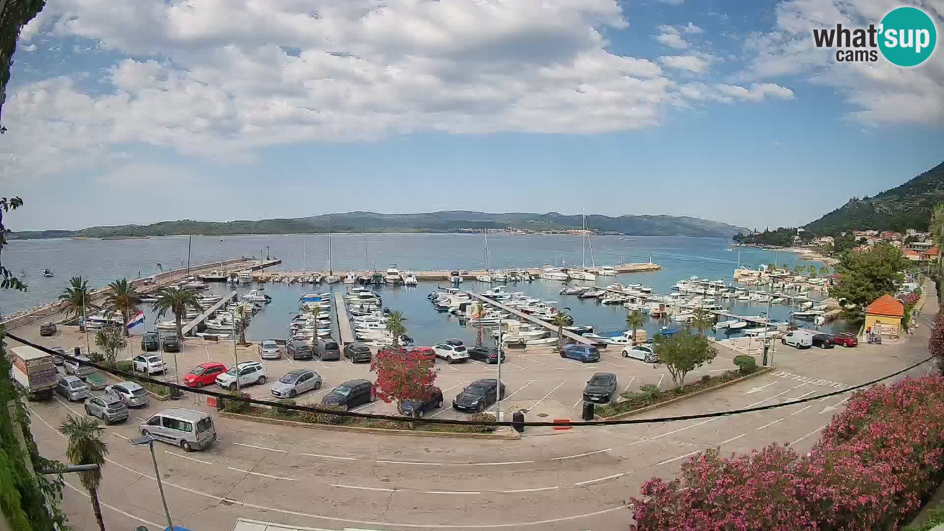 Webcam Orebić Uferpromenade – Fähre nach Korčula Live