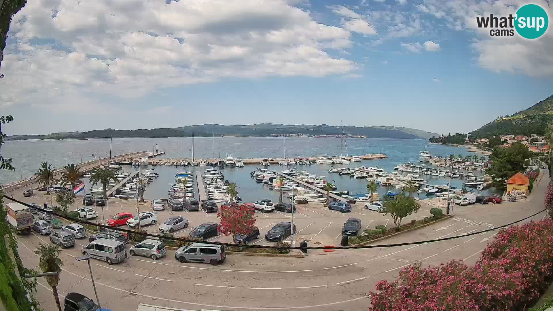 Webcam Orebić Riva – Ferry a Korčula en vivo