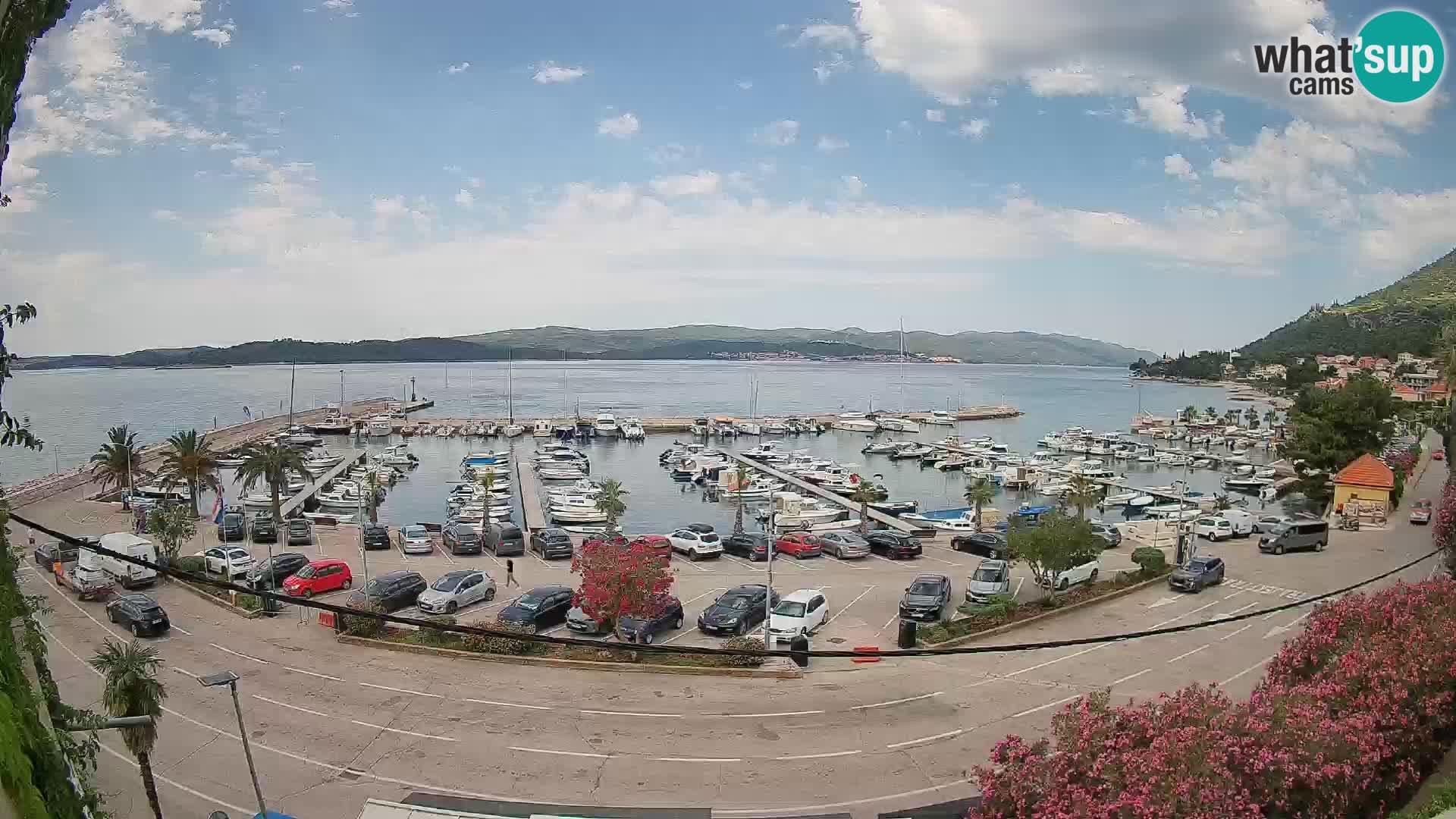 Webcam Orebić Uferpromenade – Fähre nach Korčula Live