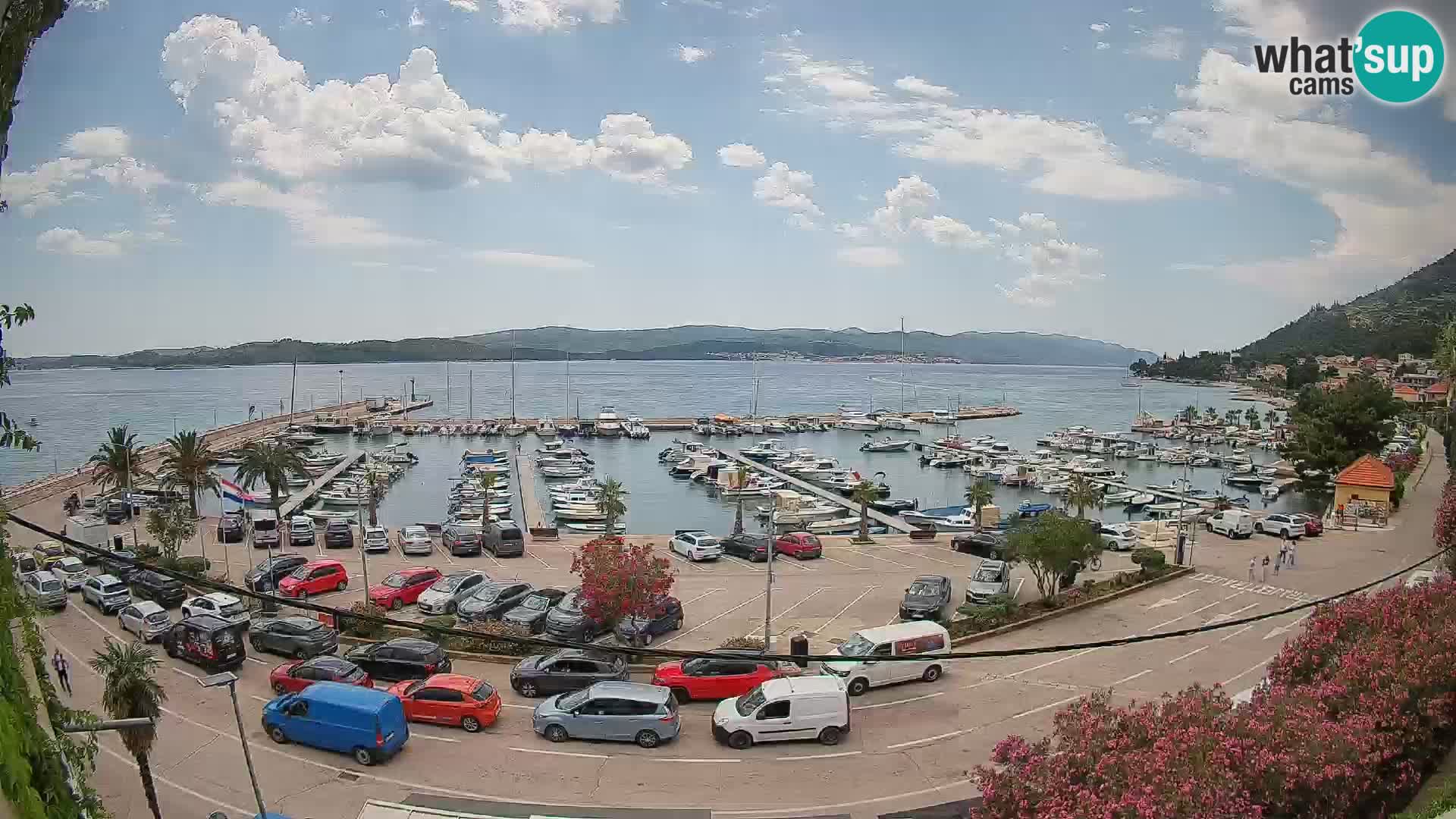 Spletna kamera Orebić Riva – Trajekt za Korčulo v živo