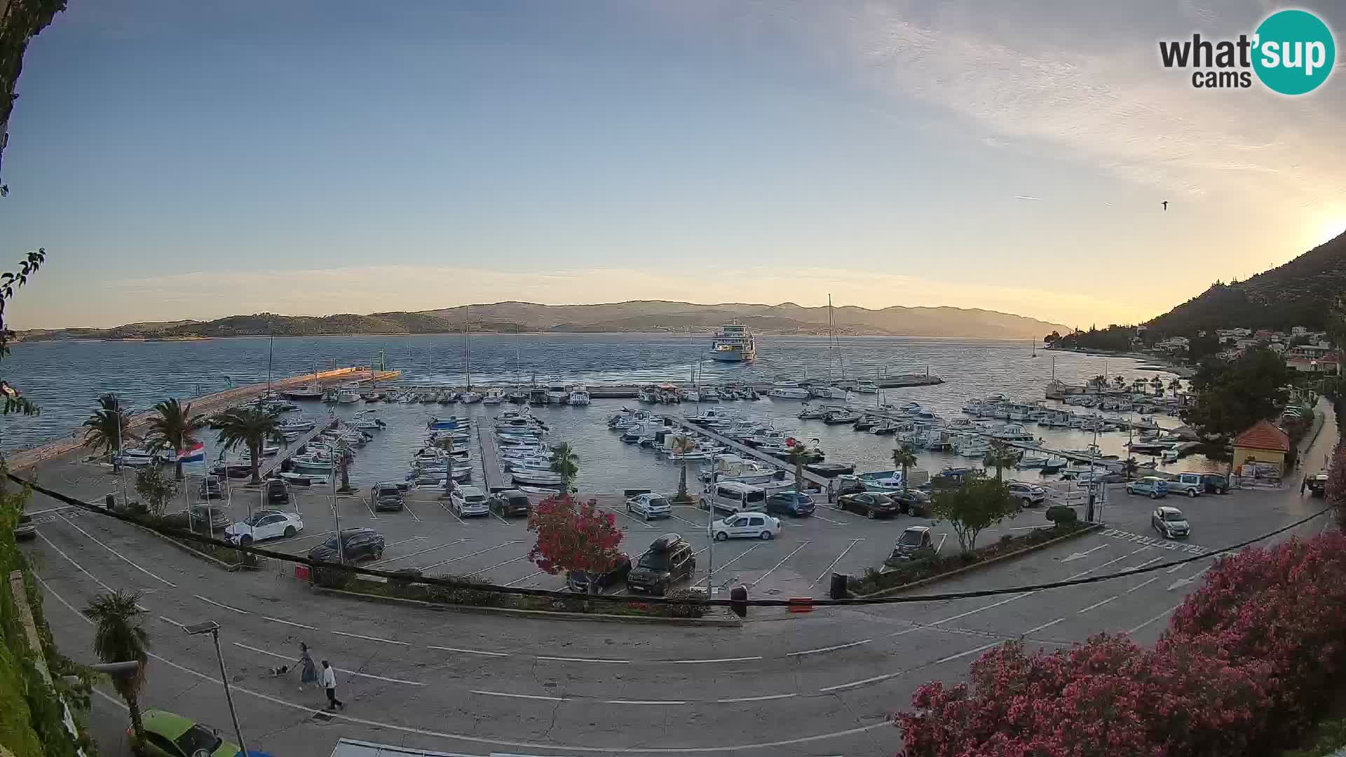 Webcam Orebić Riva – Ferry vers Korčula en direct