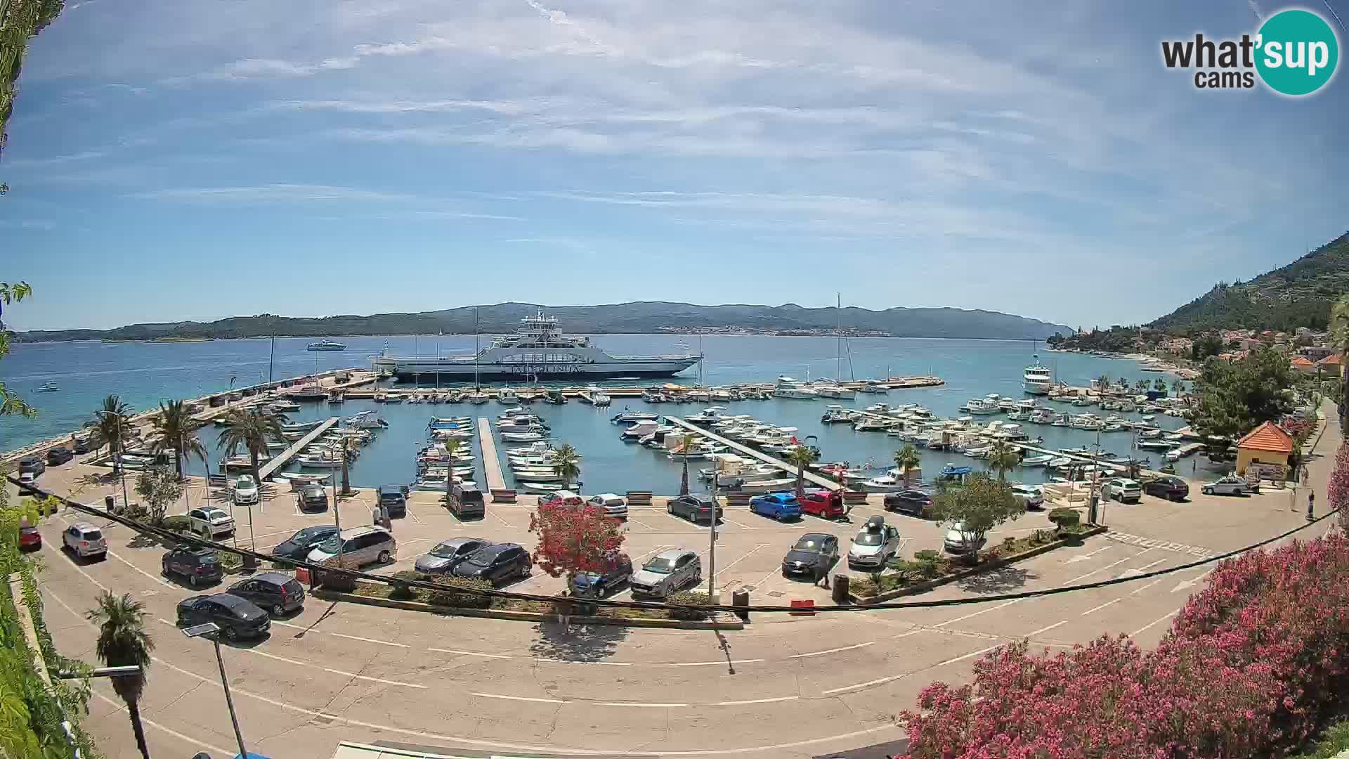 Webcam Orebić Riva – Ferry to Korčula Live