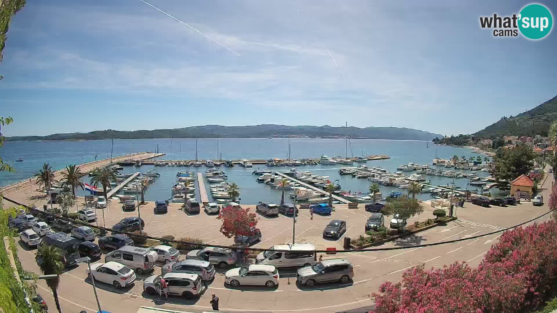 Webcam Orebić Uferpromenade – Fähre nach Korčula Live