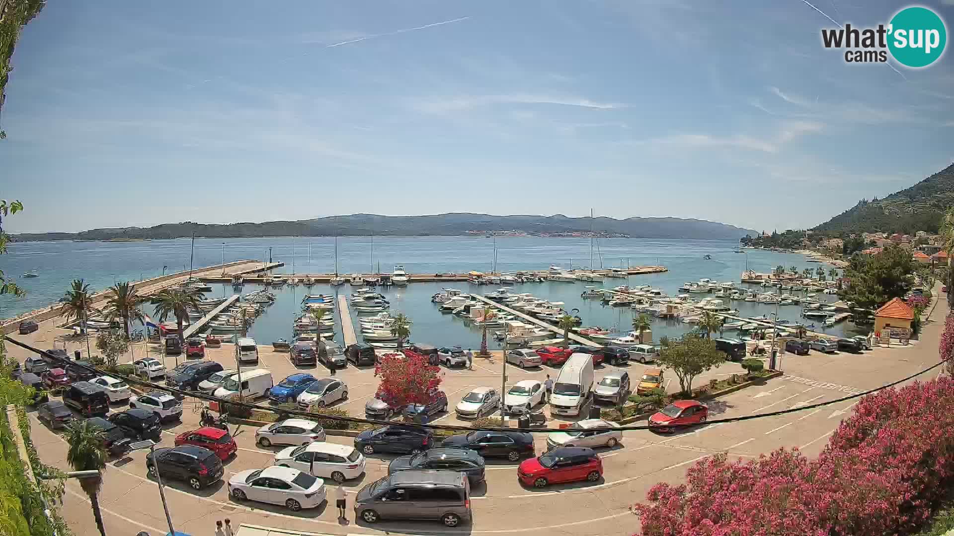 Webcam Orebić Uferpromenade – Fähre nach Korčula Live