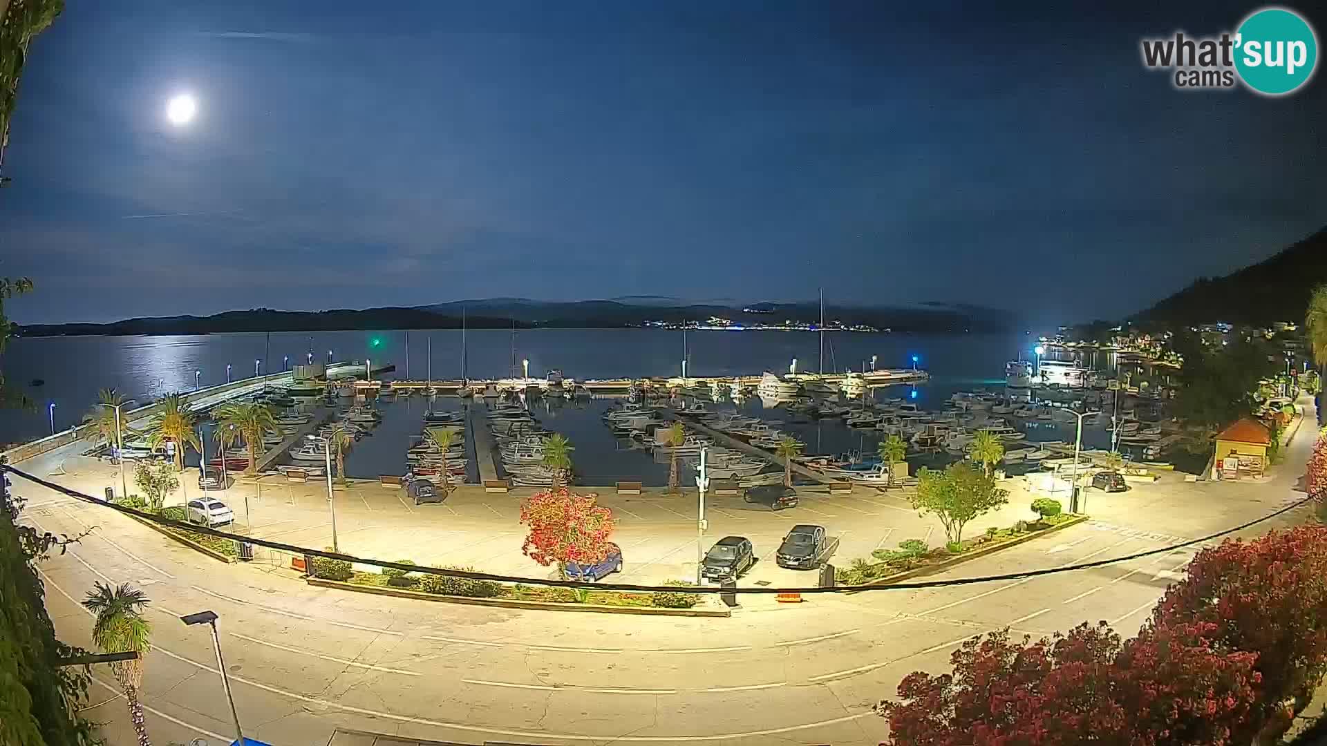 Spletna kamera Orebić Riva – Trajekt za Korčulo v živo