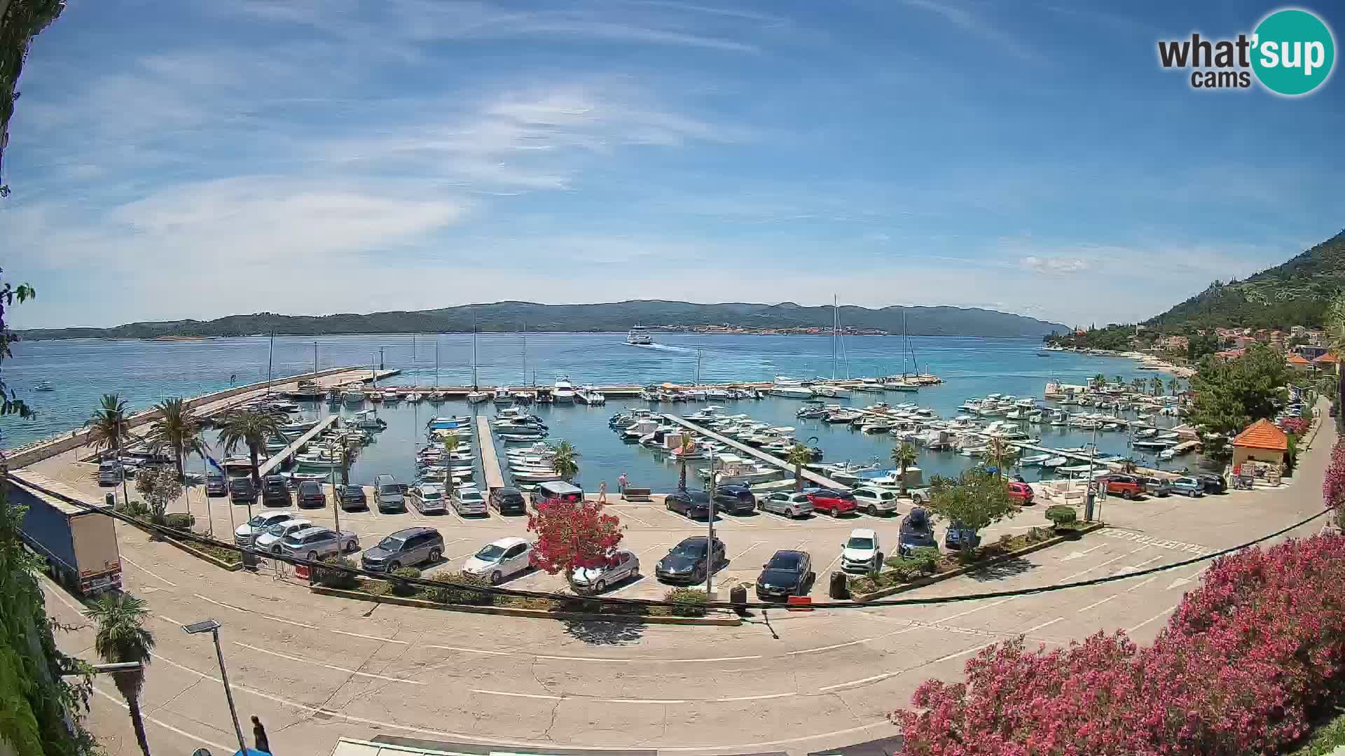 Webcam Orebić Riva – Ferry vers Korčula en direct