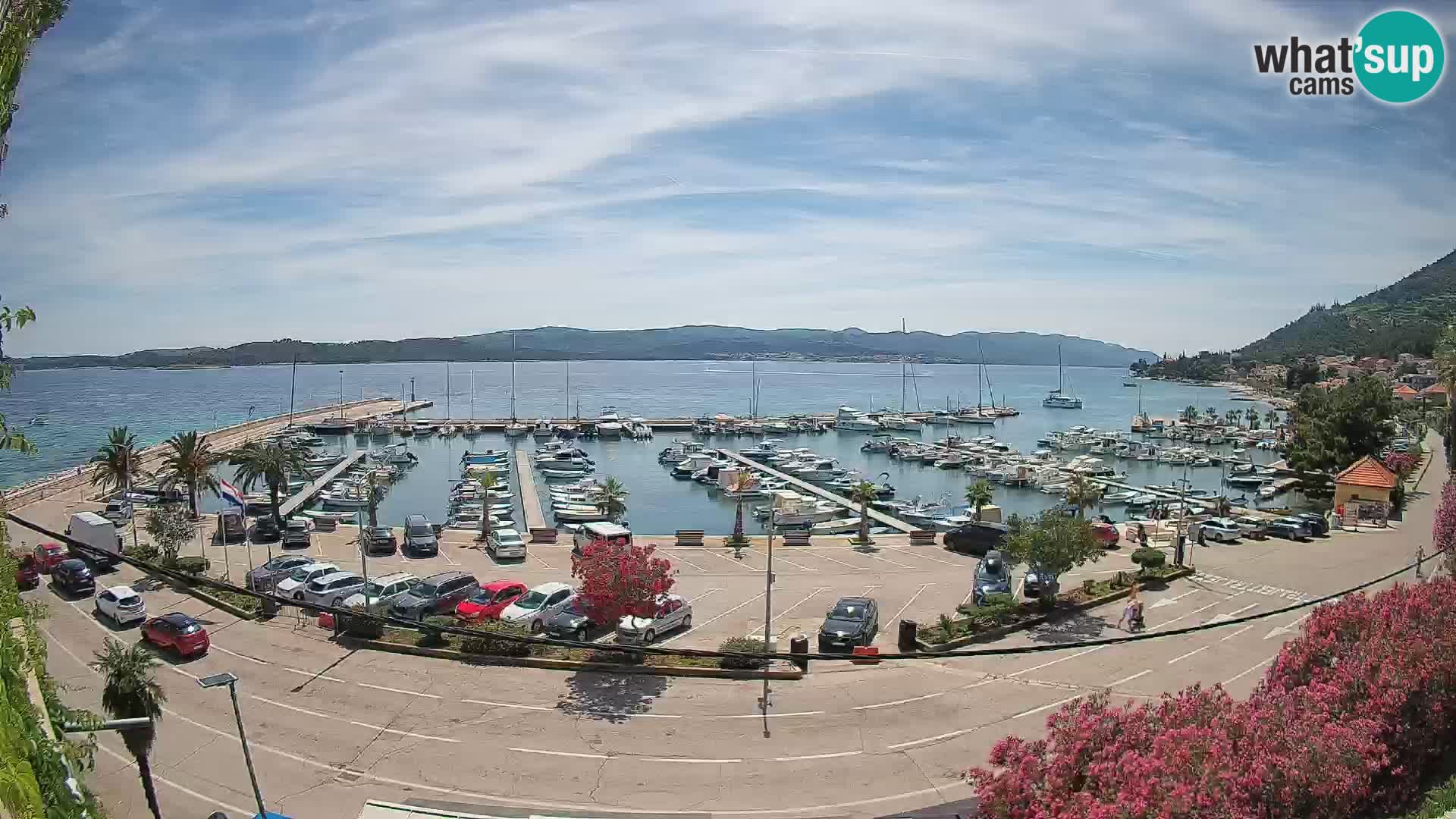 Webcam Orebić Riva – Ferry to Korčula Live