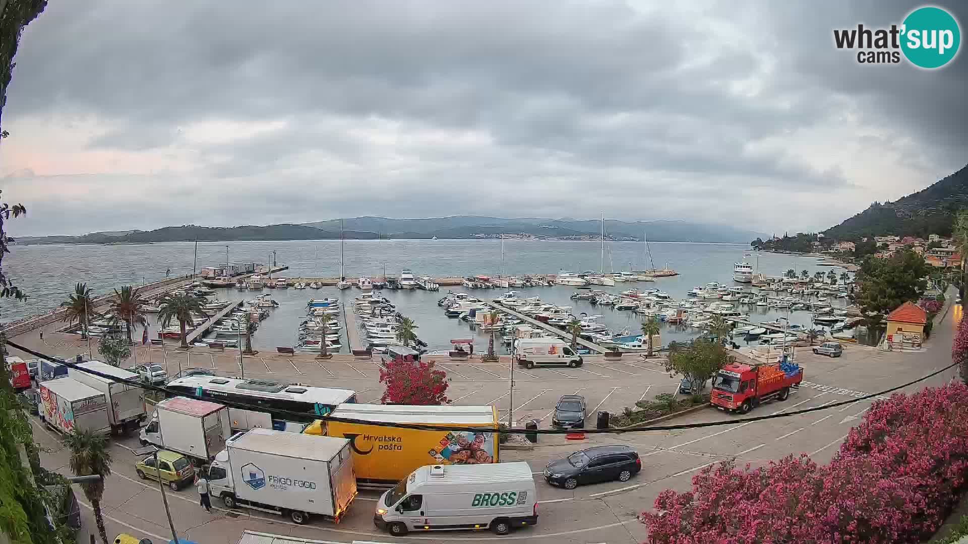 Webcam Orebić Riva – Ferry to Korčula Live
