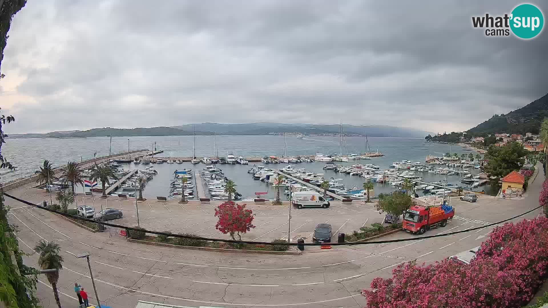 Webcam Orebić Riva – Ferry a Korčula en vivo