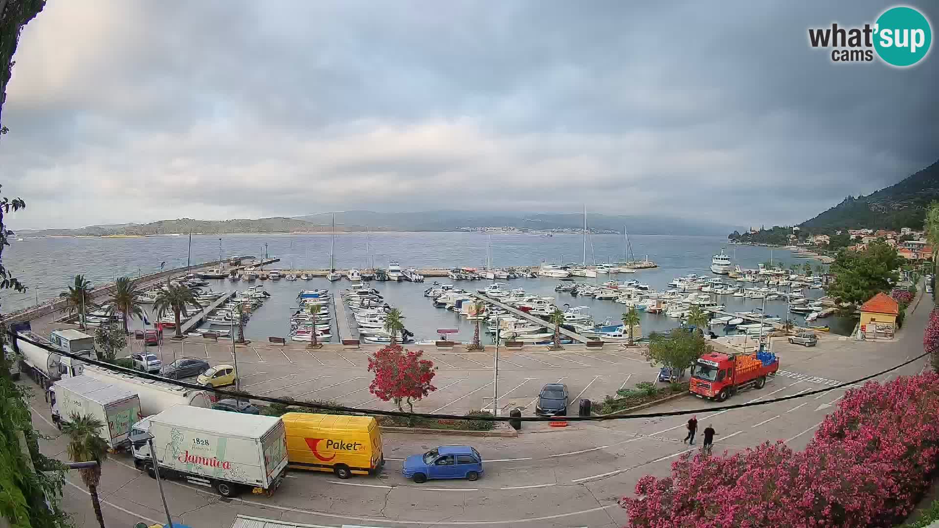 Webcam Orebić Uferpromenade – Fähre nach Korčula Live